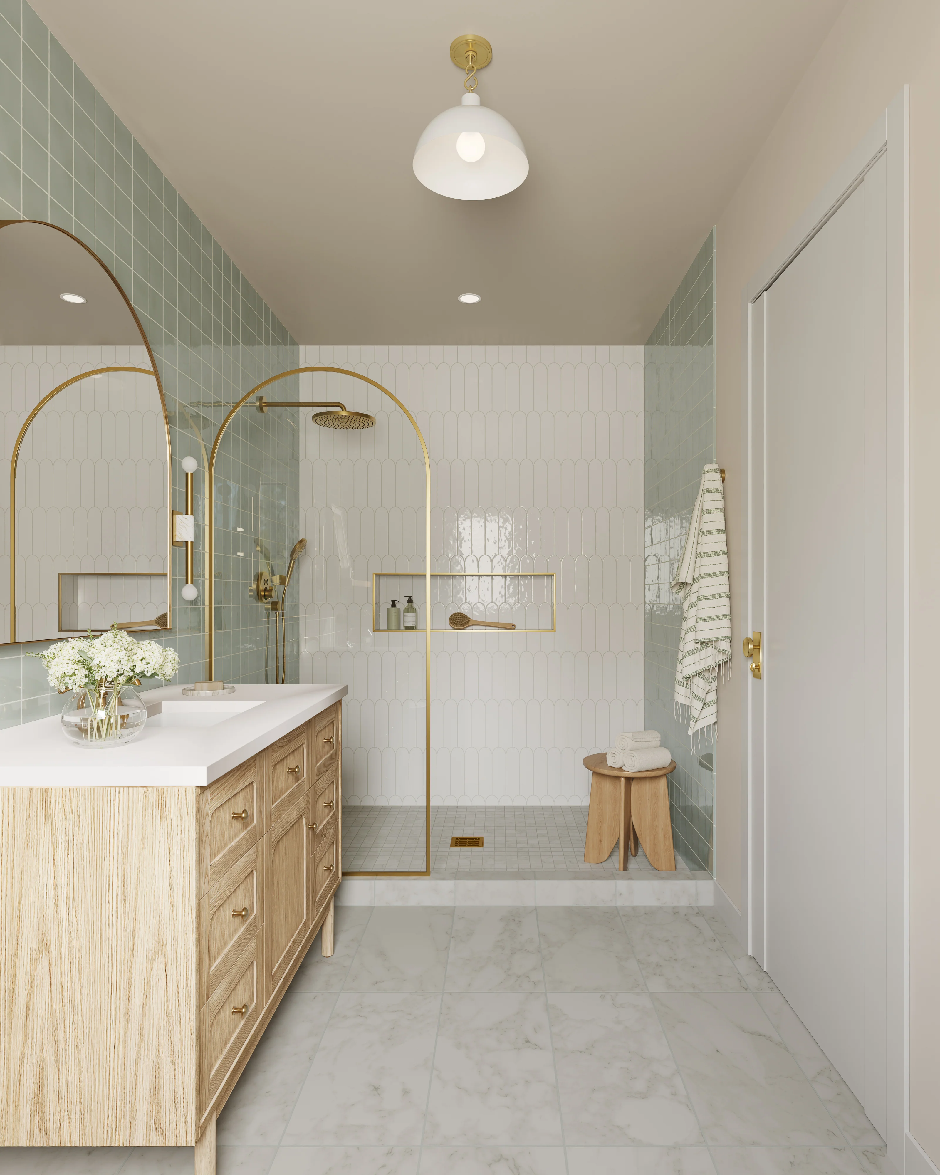 Maisie 4x4 Glossy Ceramic Tile in Pistachio - Image 13