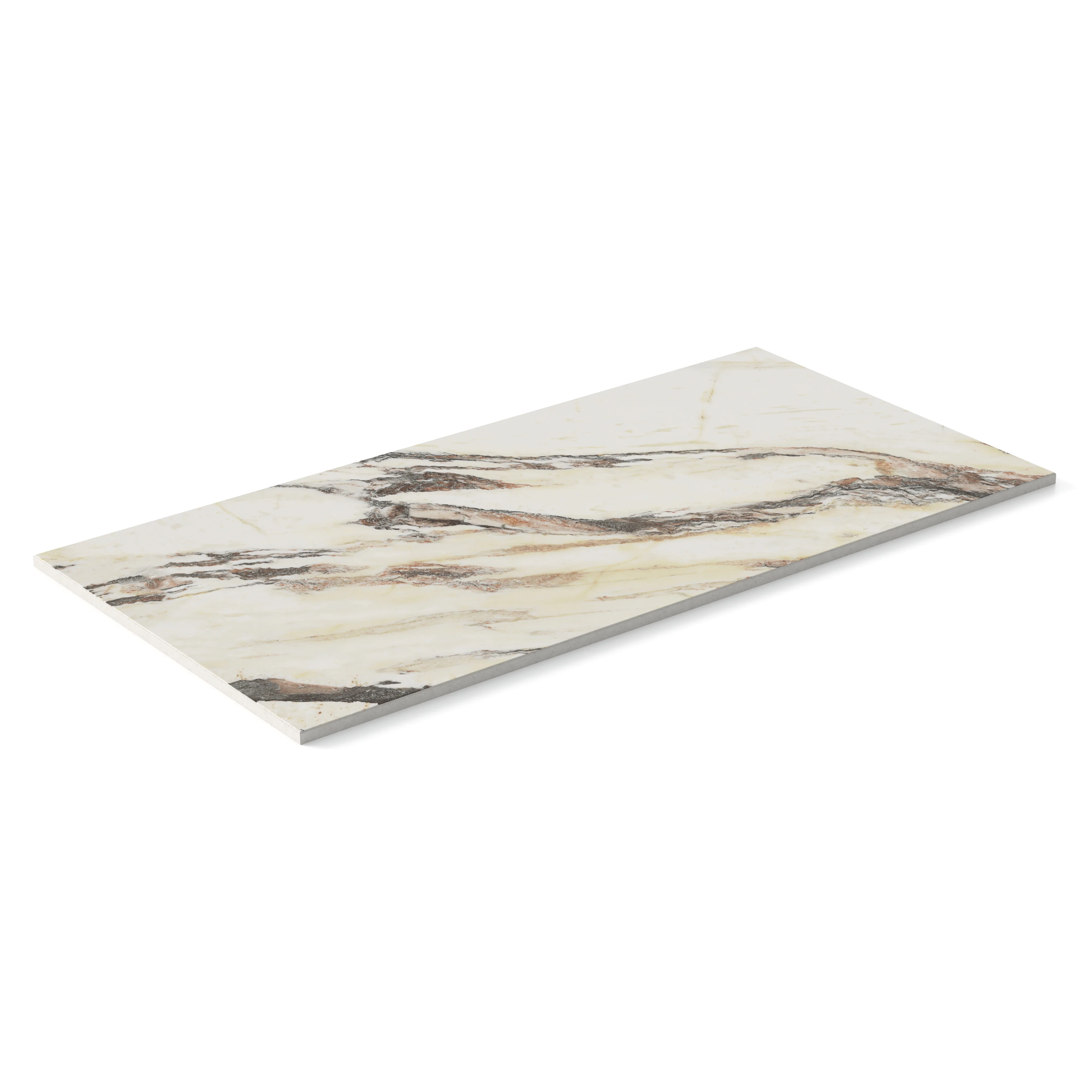 Aniston 12x24 Matte Porcelain Tile in Calacatta Viola - Image 4