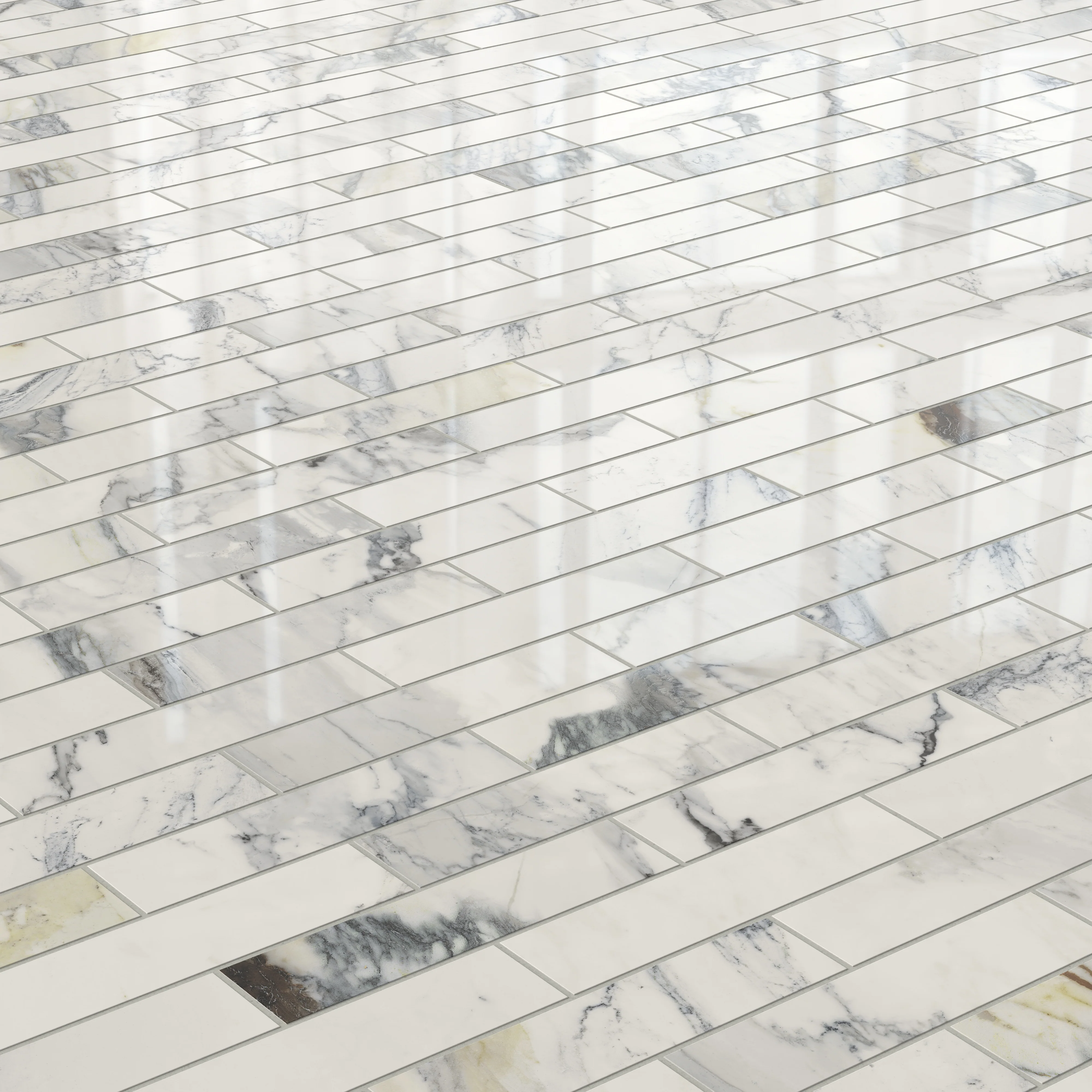 Aniston 3x12 Polished Porcelain Tile in Calacatta Antico - Image 10