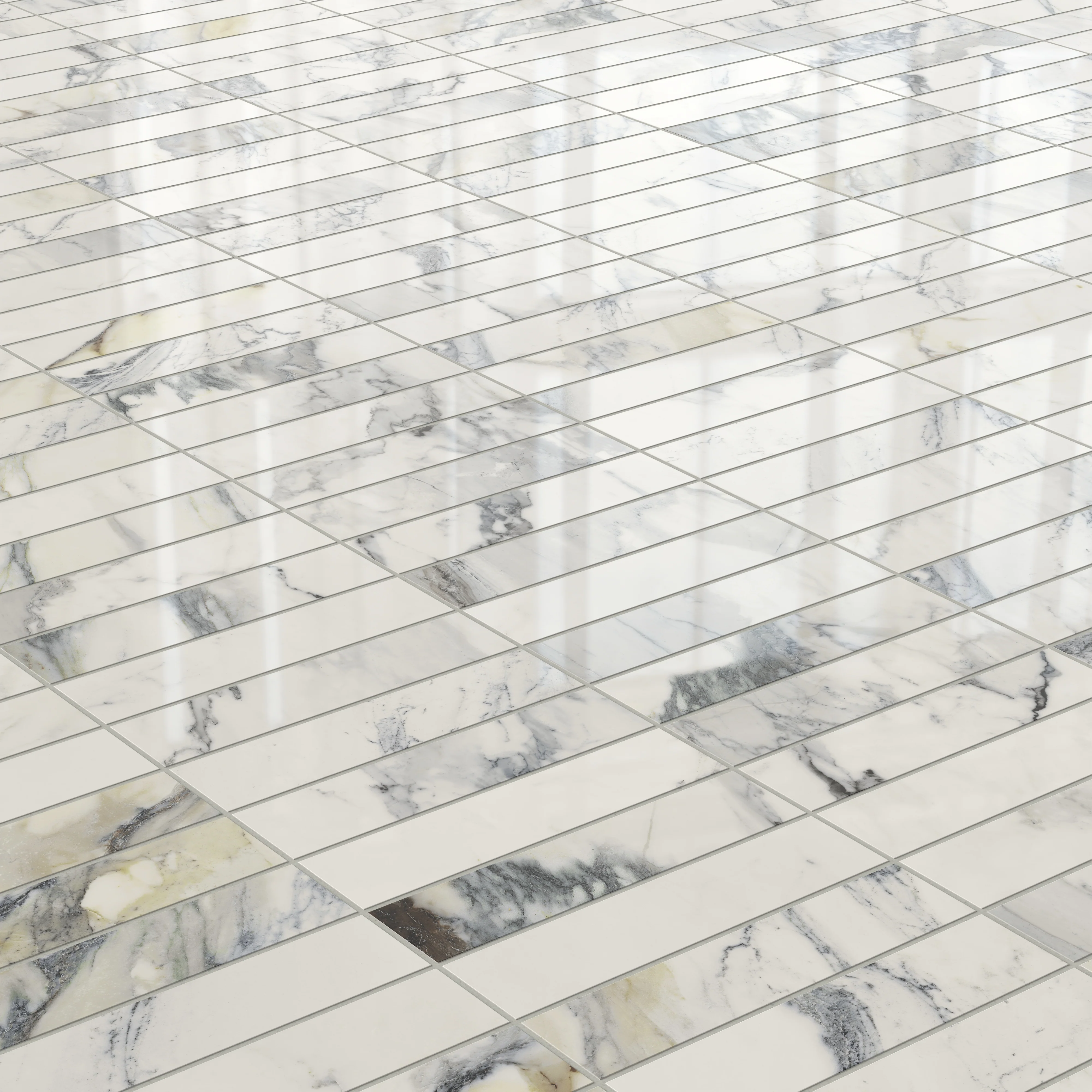 Aniston 3x12 Polished Porcelain Tile in Calacatta Antico - Image 7