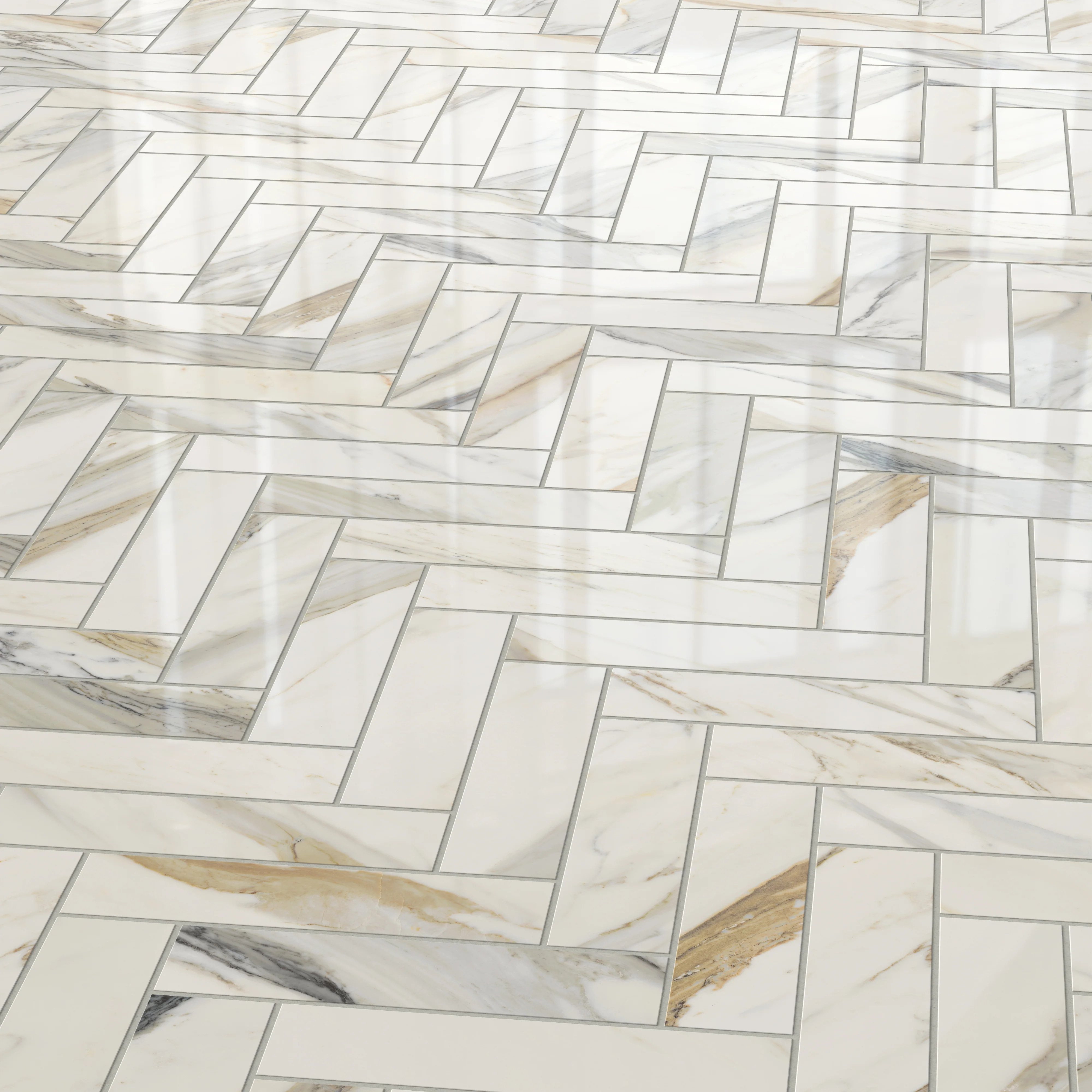 Aniston 3x12 Polished Porcelain Tile in Calacatta Cremo - Image 11