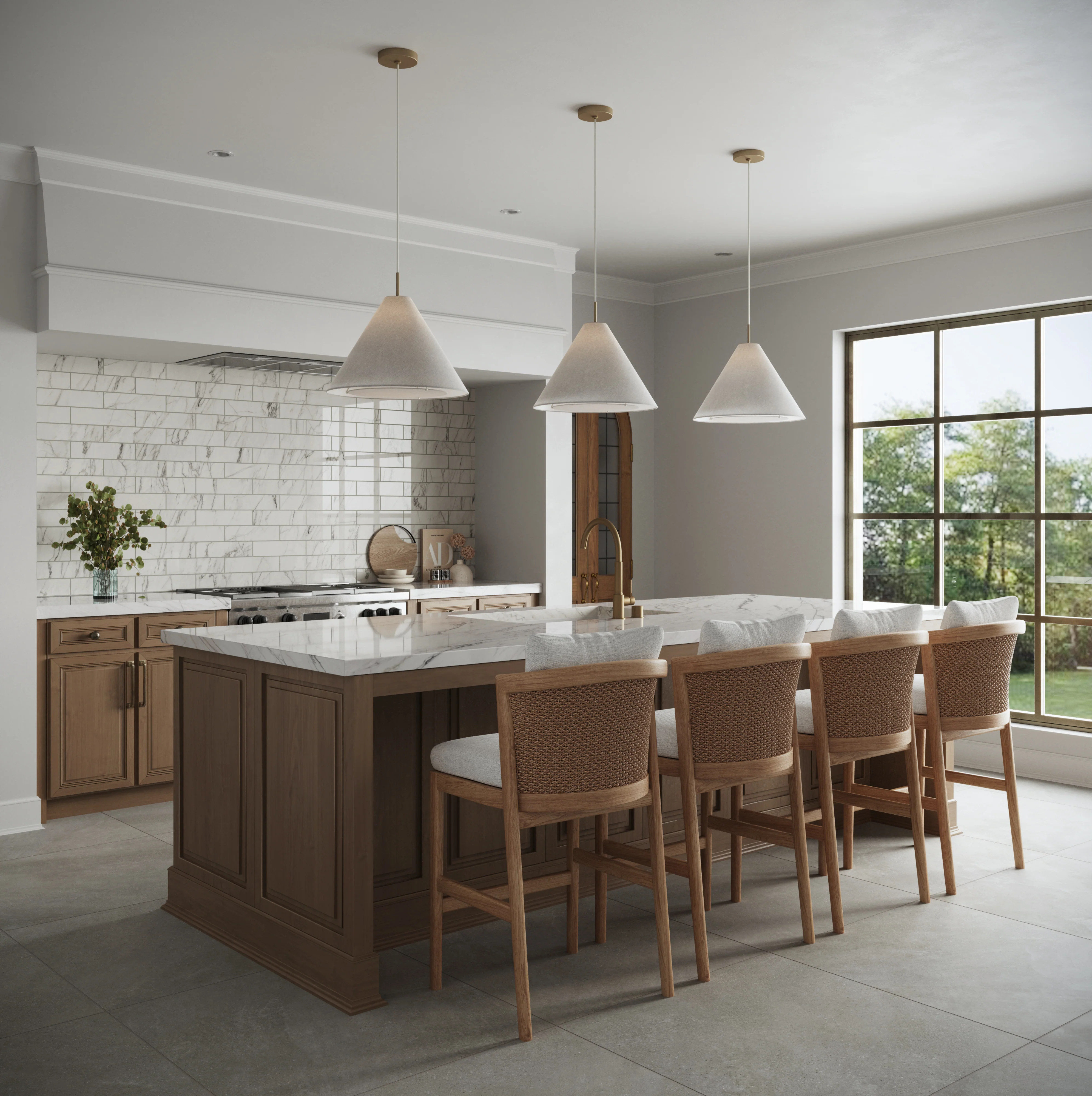 Aniston 3x12 Polished Porcelain Tile in Calacatta Quarzite - Image 17