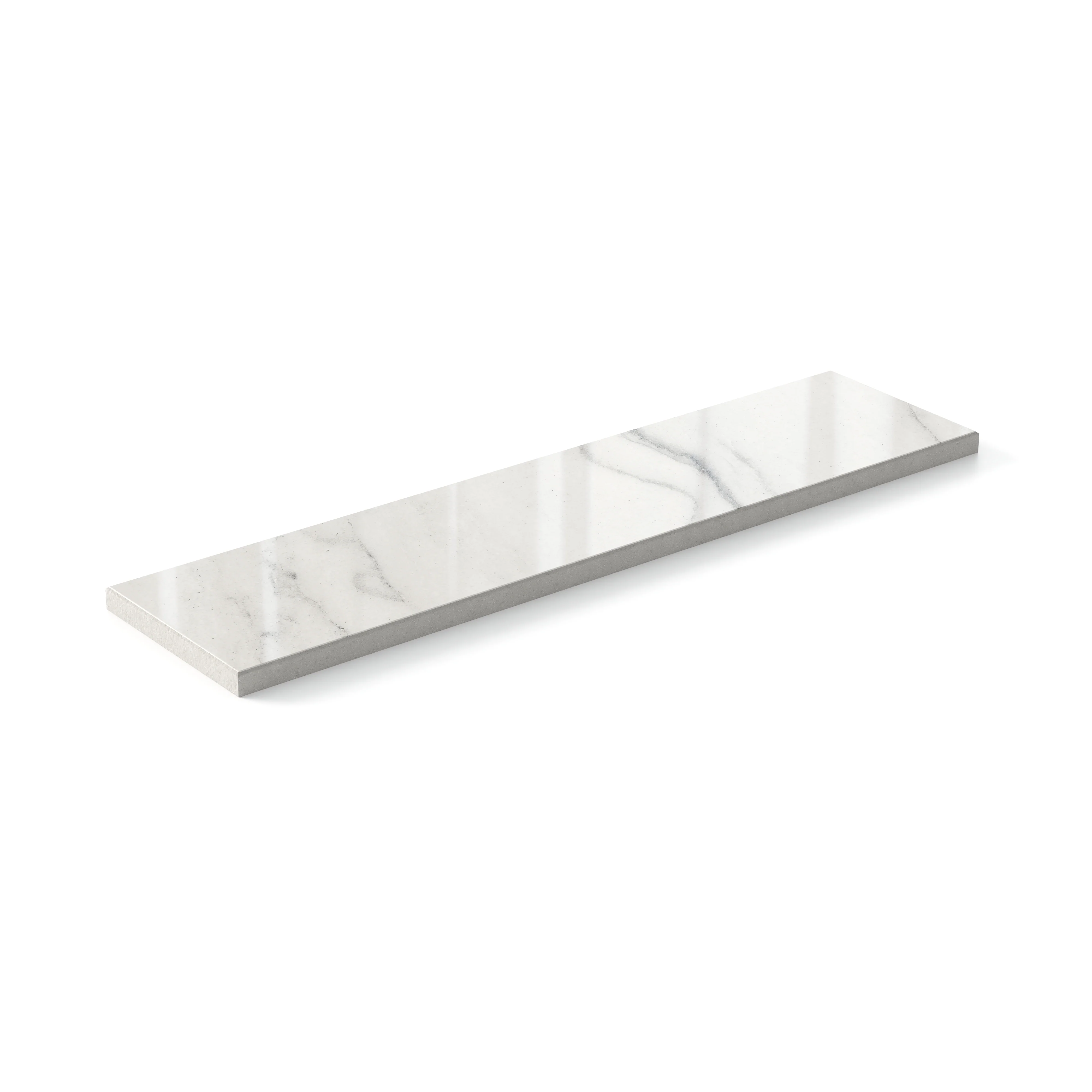 Aniston 3x12 Polished Porcelain Tile in Calacatta Quarzite - Image 5