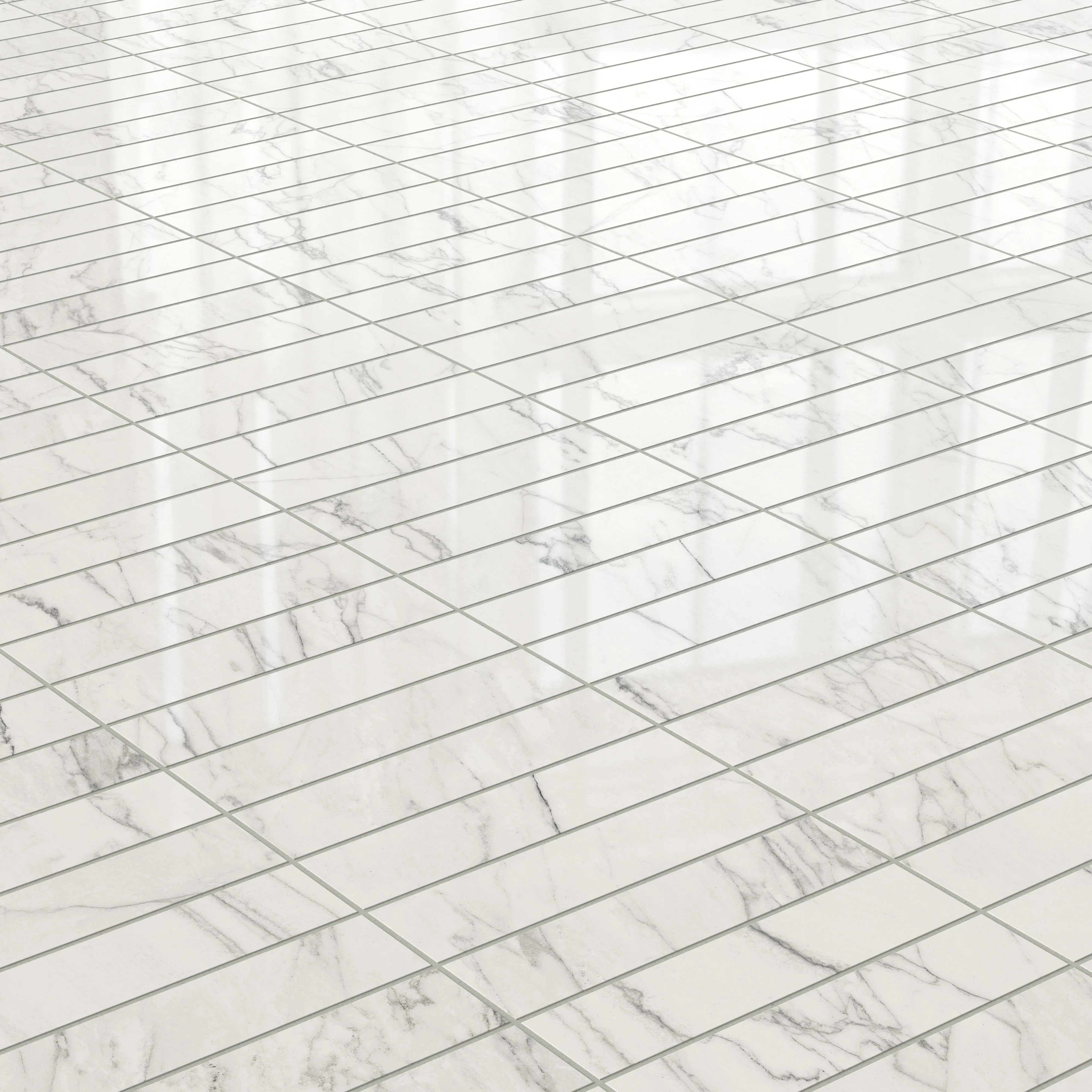 Aniston 3x12 Polished Porcelain Tile in Calacatta Quarzite - Image 6