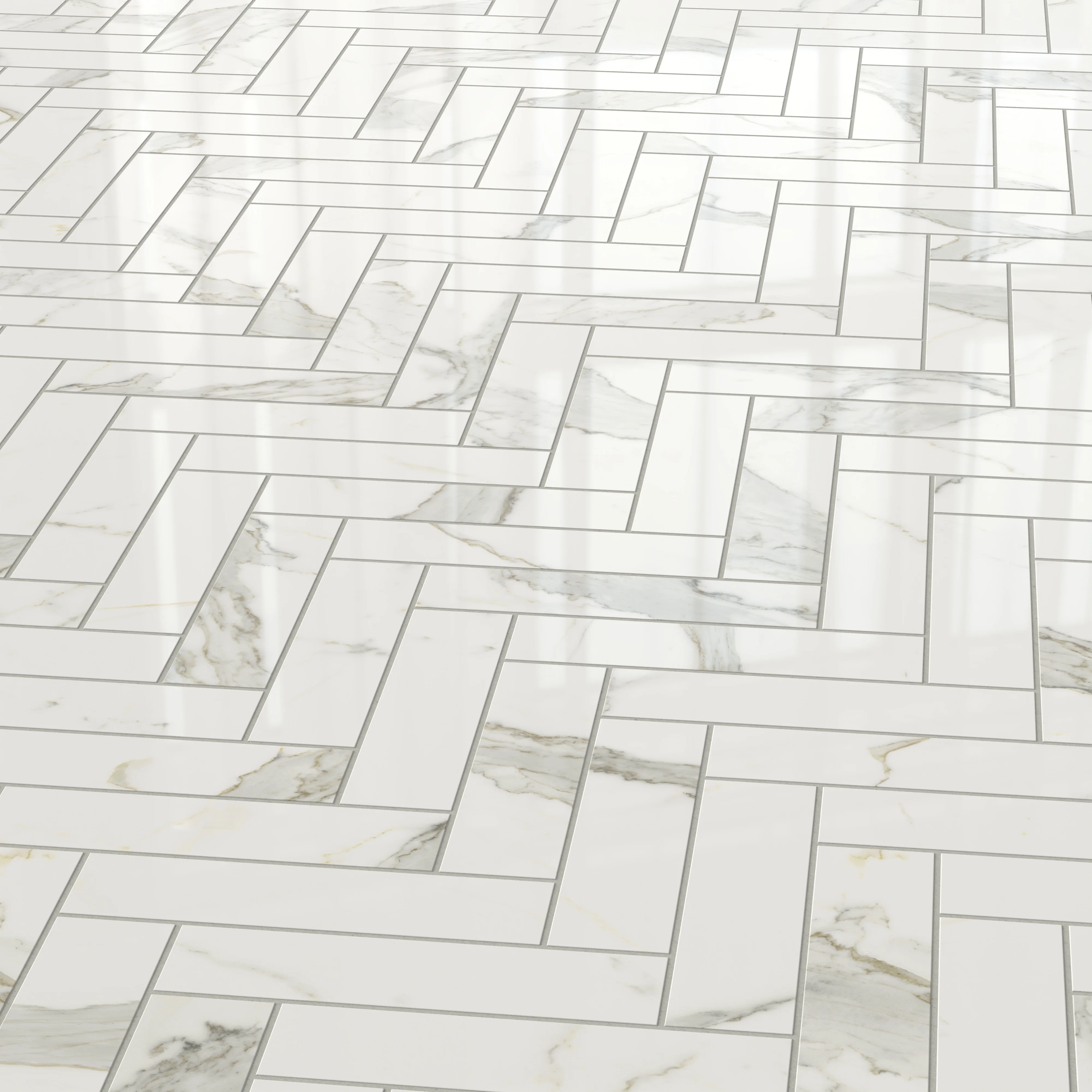 Aniston 3x12 Polished Porcelain Tile in Calacatta Top - Image 12