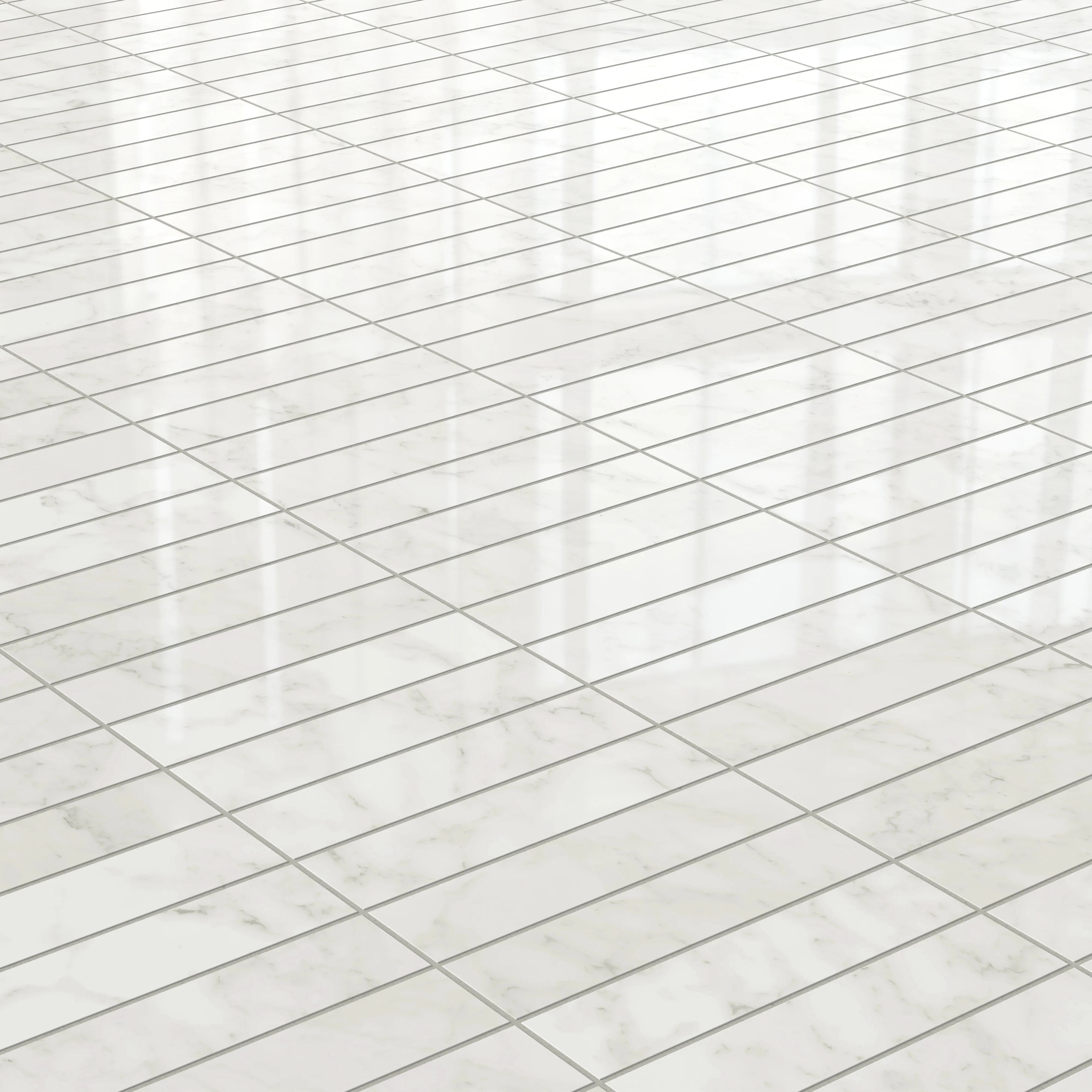 Aniston 3x12 Polished Porcelain Tile in Carrara Bianco - Image 5