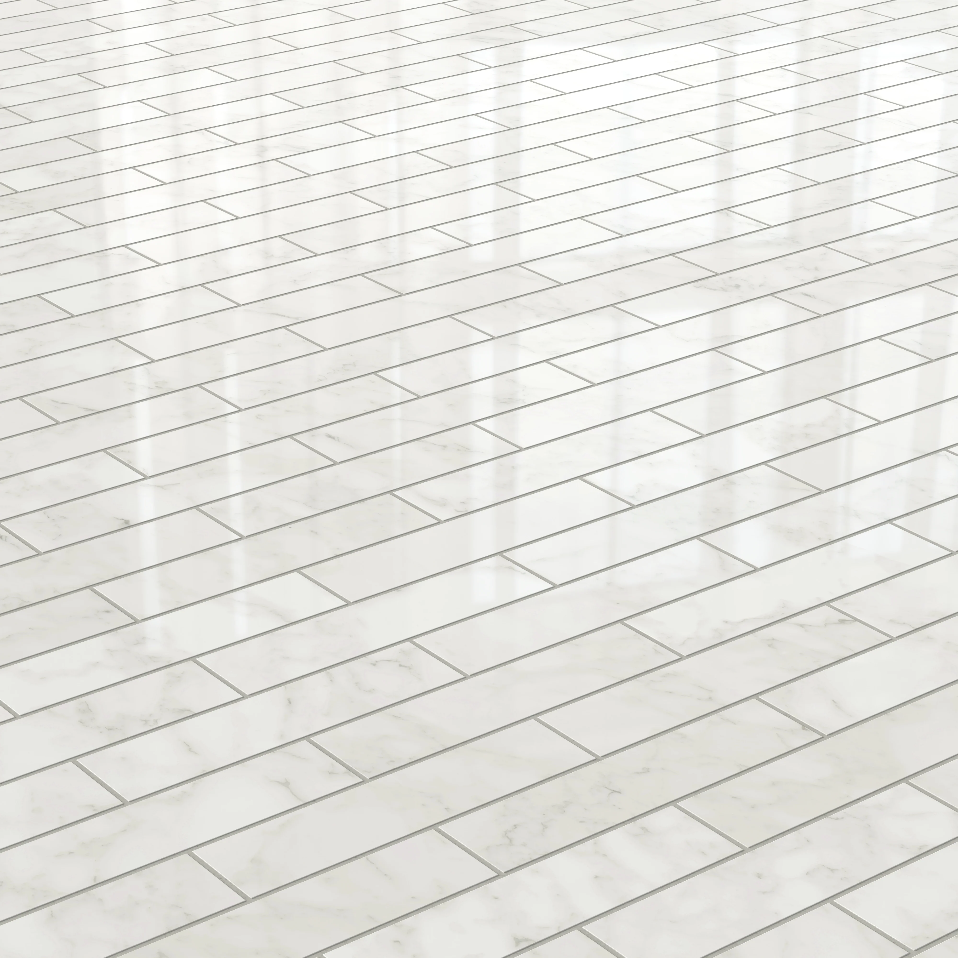 Aniston 3x12 Polished Porcelain Tile in Carrara Bianco - Image 8