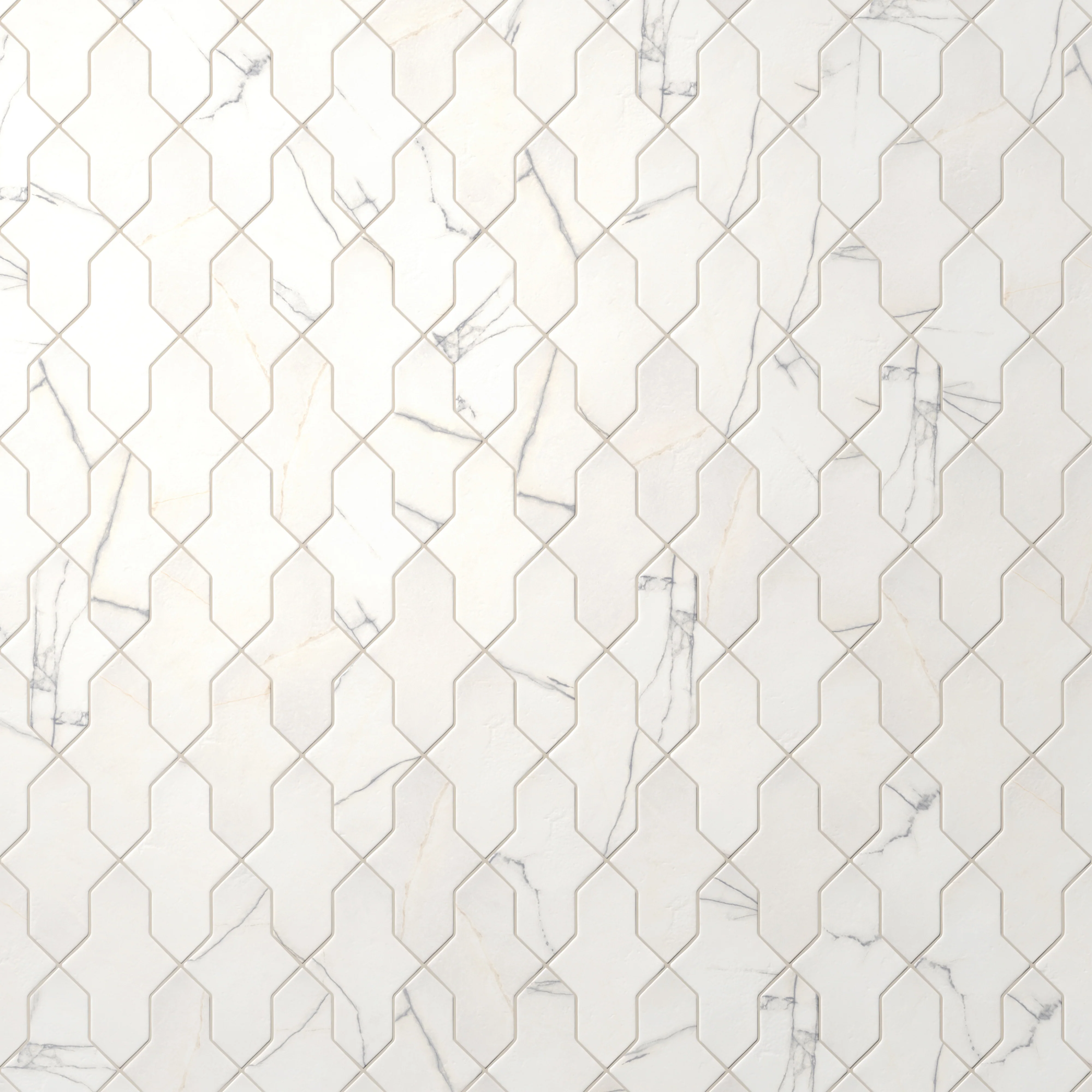 Aslan 2x8 Porcelain Tile Shield in Calacatta - Image 4