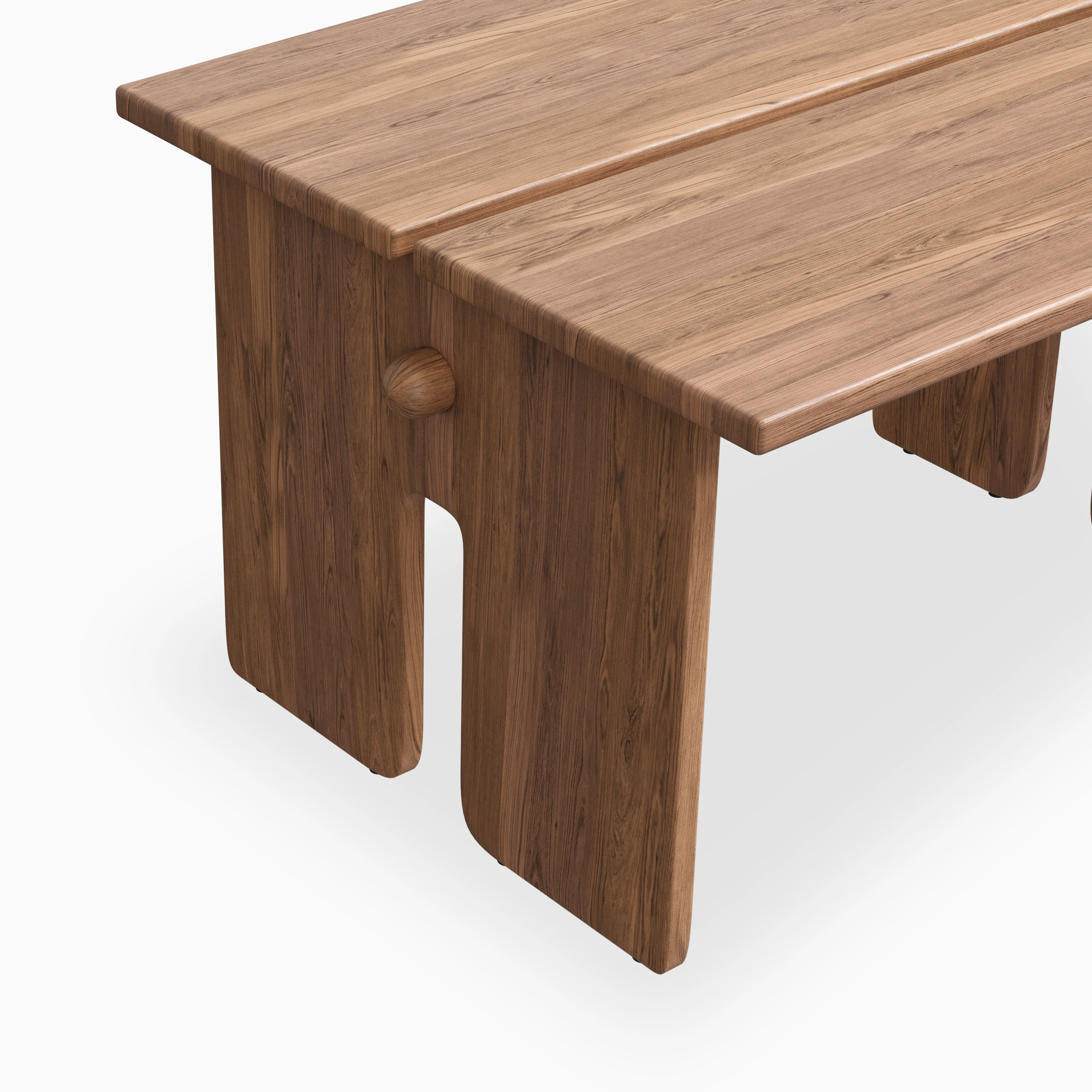 Bastien Walnut Dining Table in Matte, 96" x 42" - Image 3