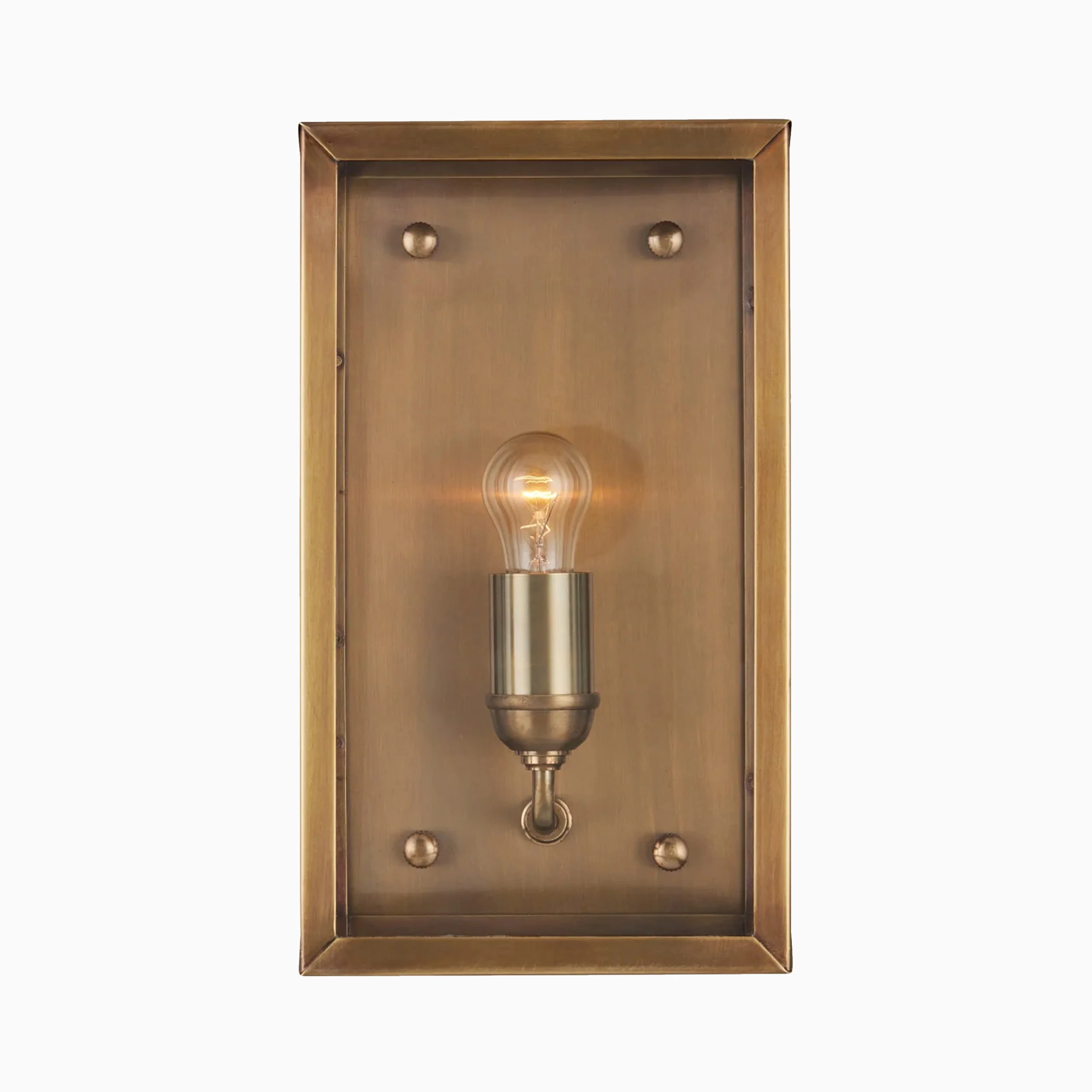 Bracken Outdoor Wall Sconce in Antique Brass - Image 3