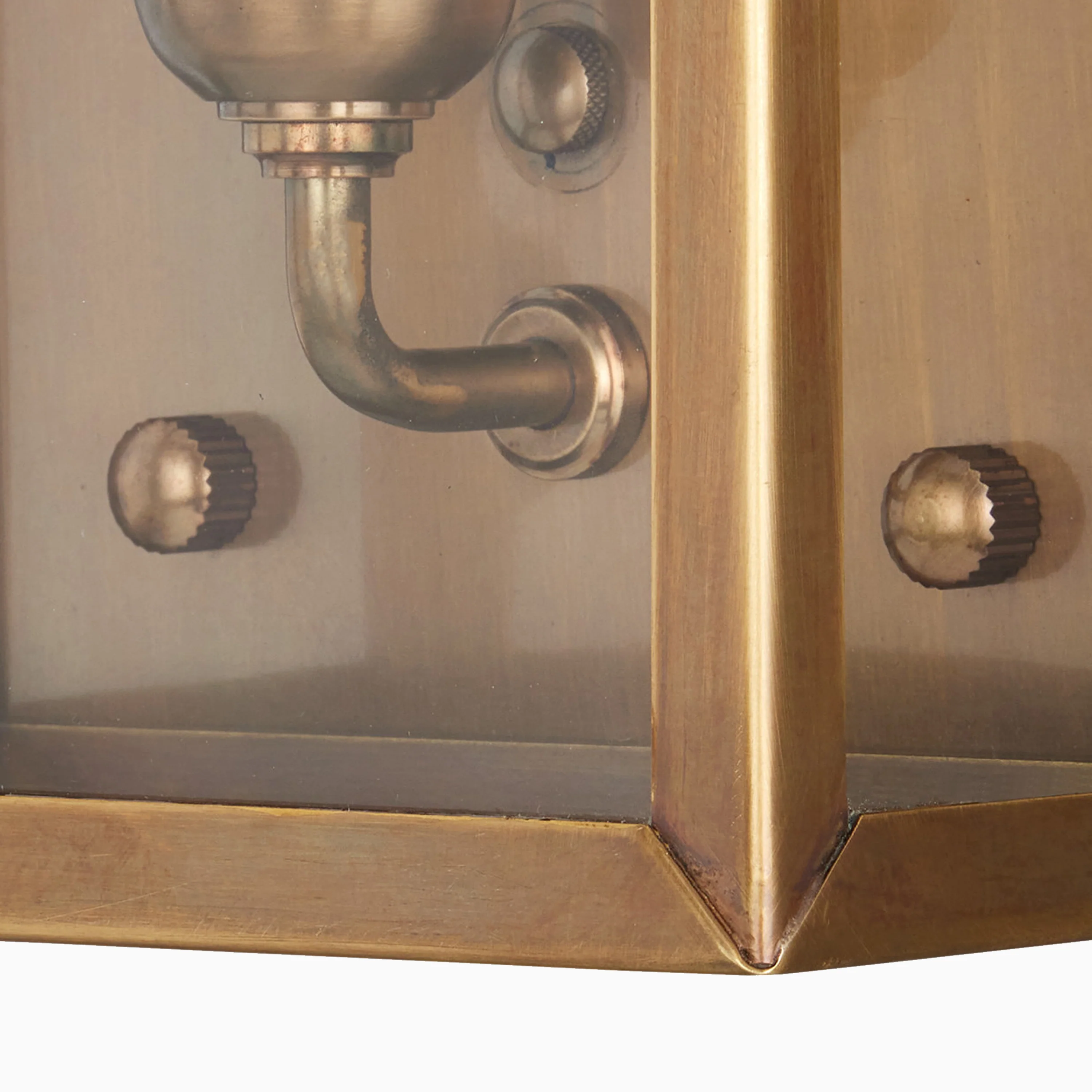 Bracken Outdoor Wall Sconce in Antique Brass - Image 4