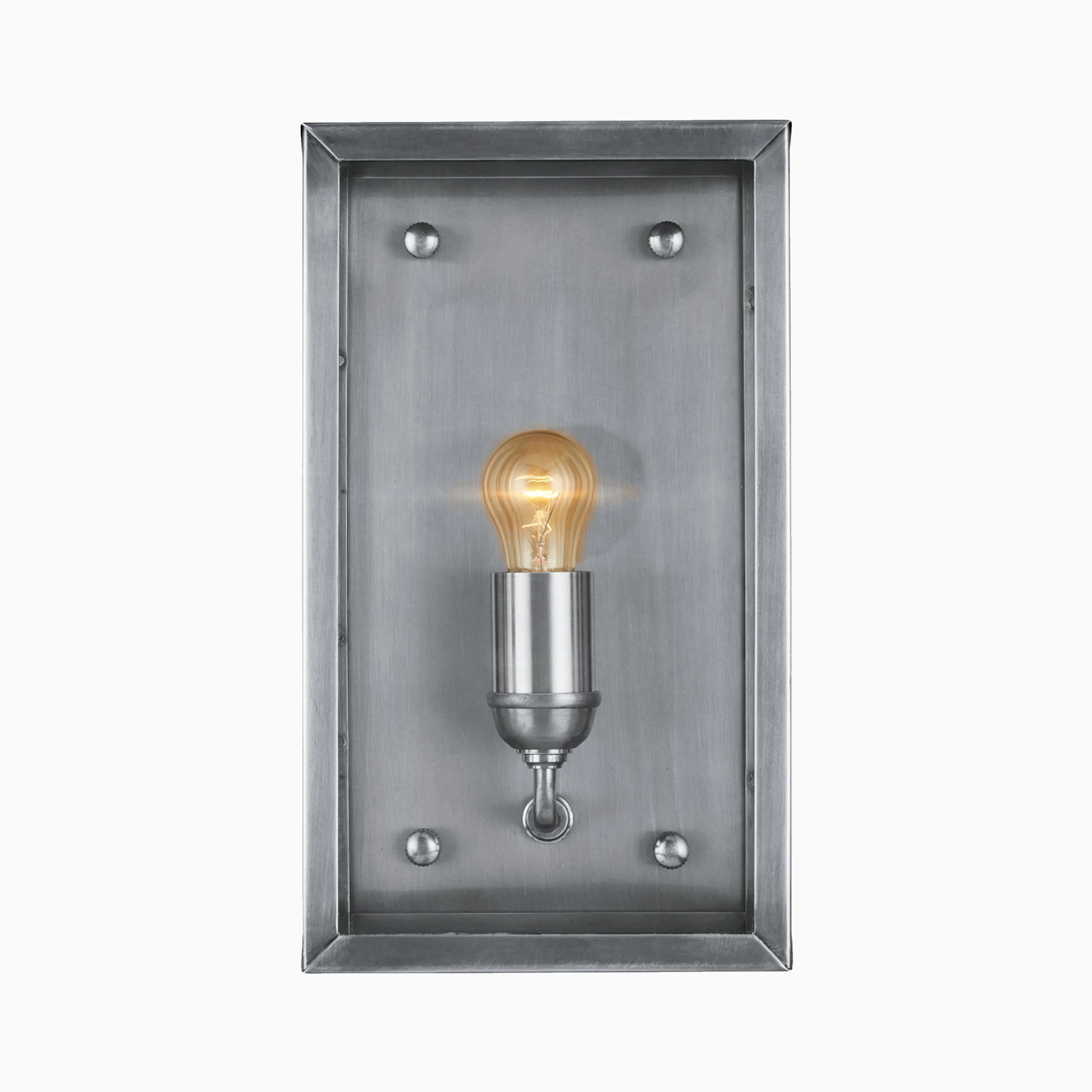 Bracken Outdoor Wall Sconce in Antique Silver - Image 3