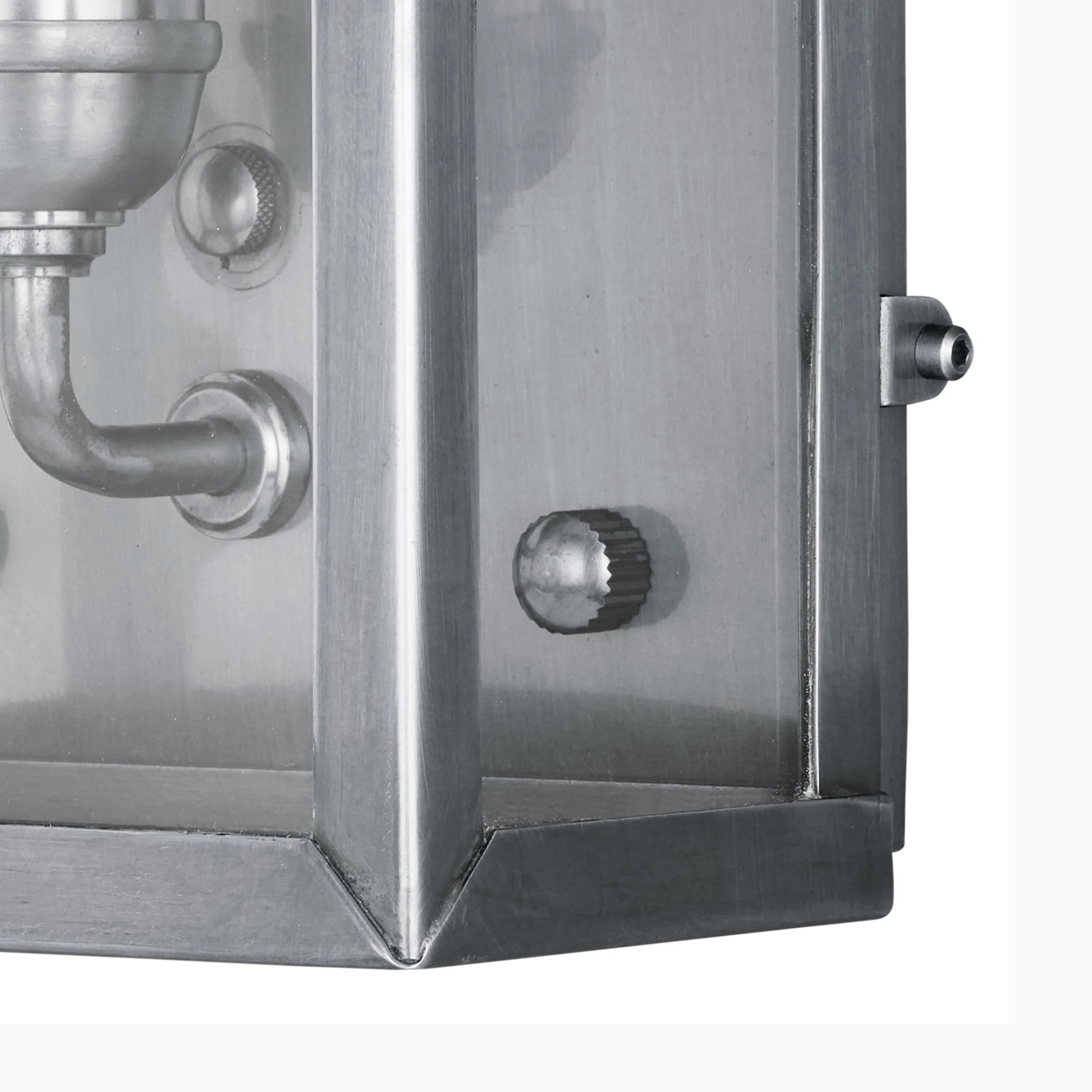 Bracken Outdoor Wall Sconce in Antique Silver - Image 4