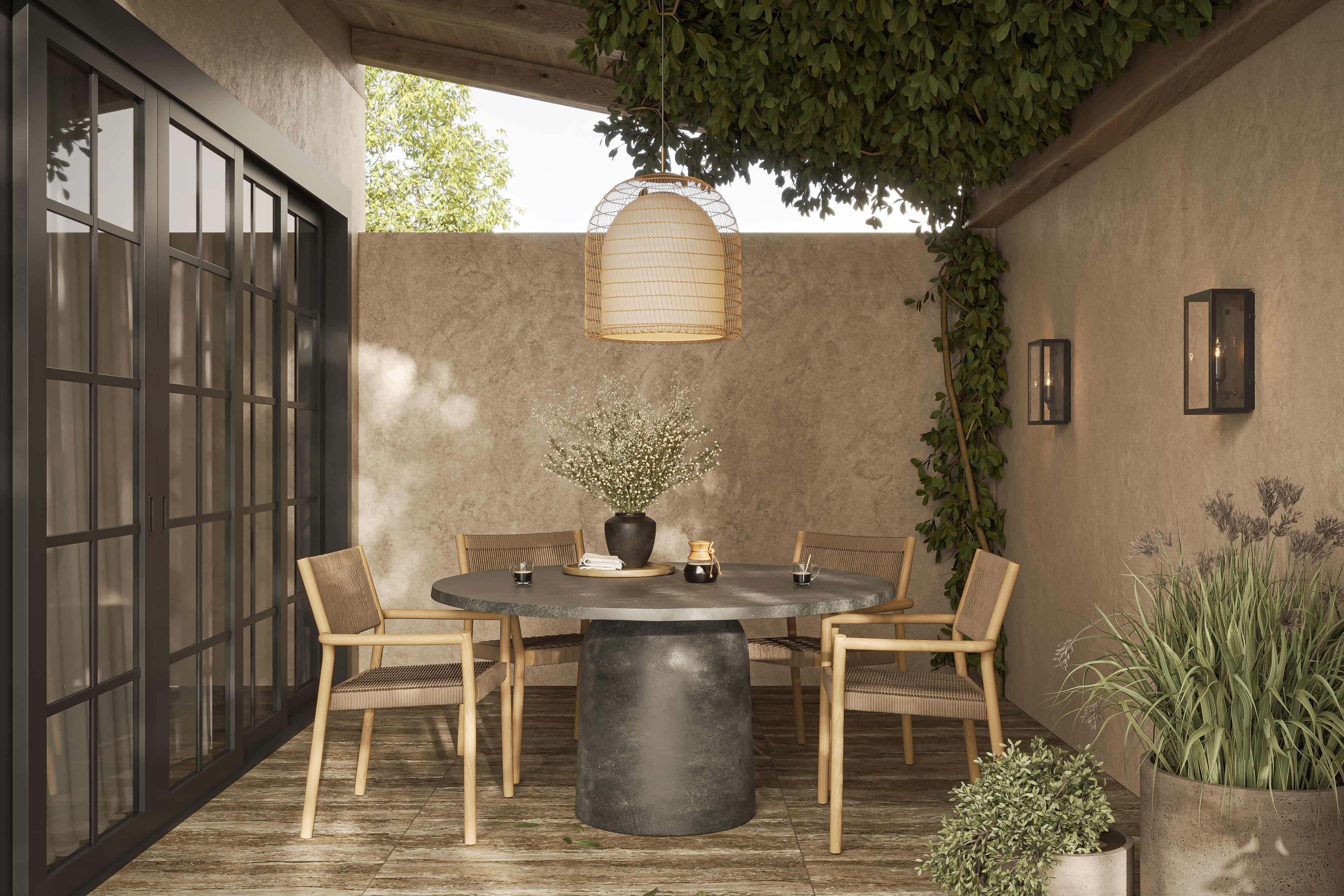 Bracken Outdoor Wall Sconce in Black - Image 6