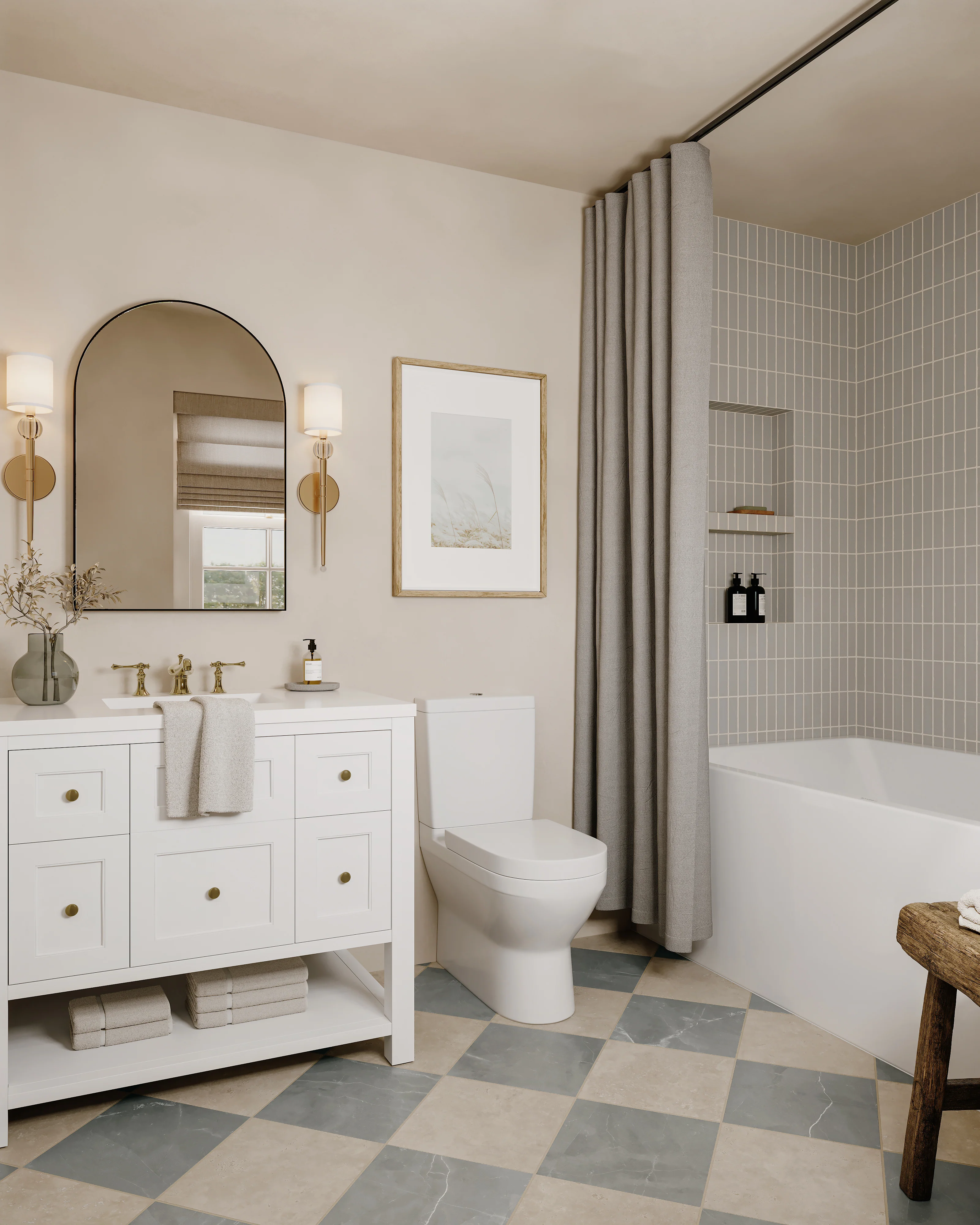 Bridgette 36" Single Vanity in Bright White with 3 cm White Zeus Quartz Top - Image 8