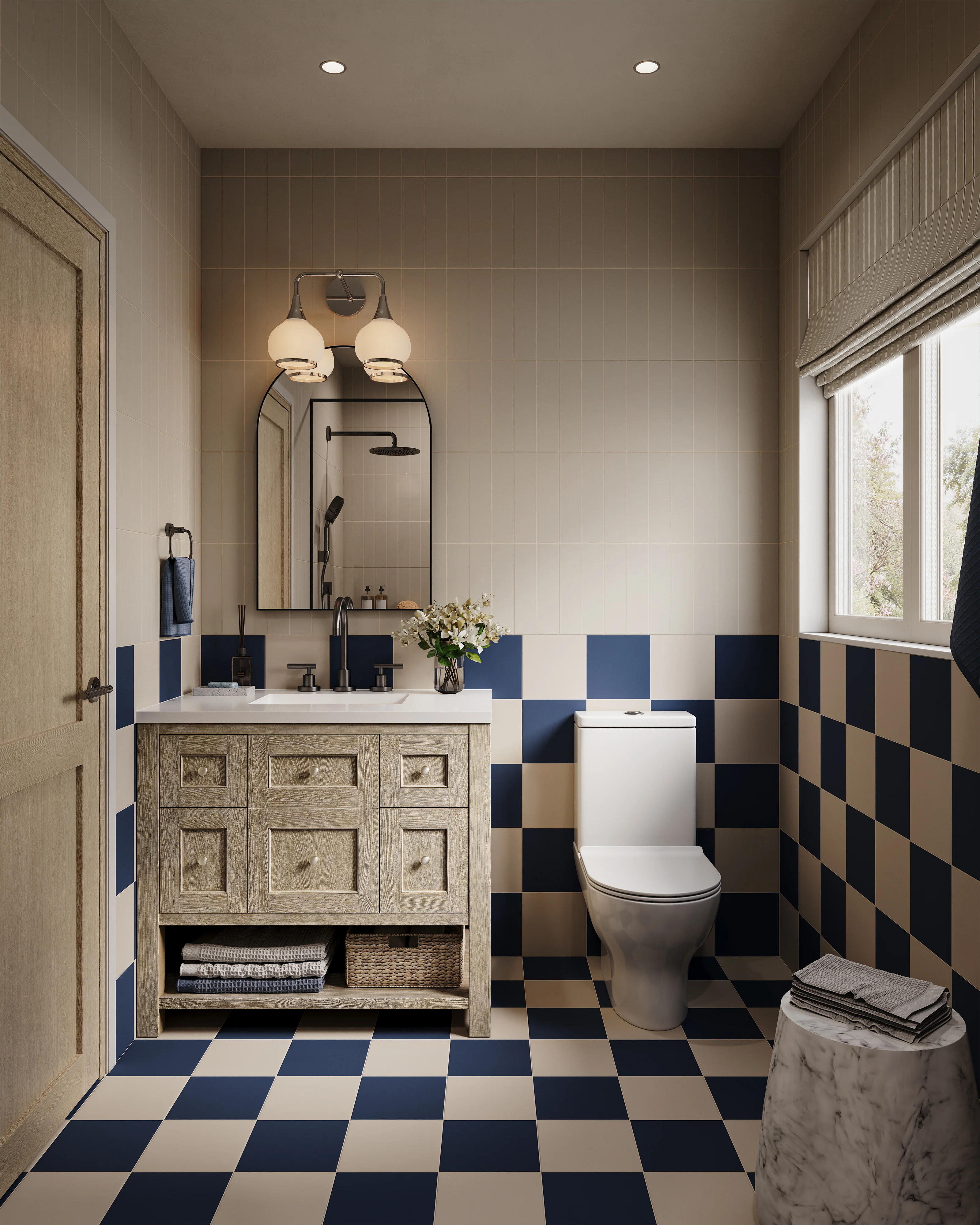 Bridgette 36" Single Vanity in Whitewashed Oak with 3 cm White Zeus Quartz Top - Image 10