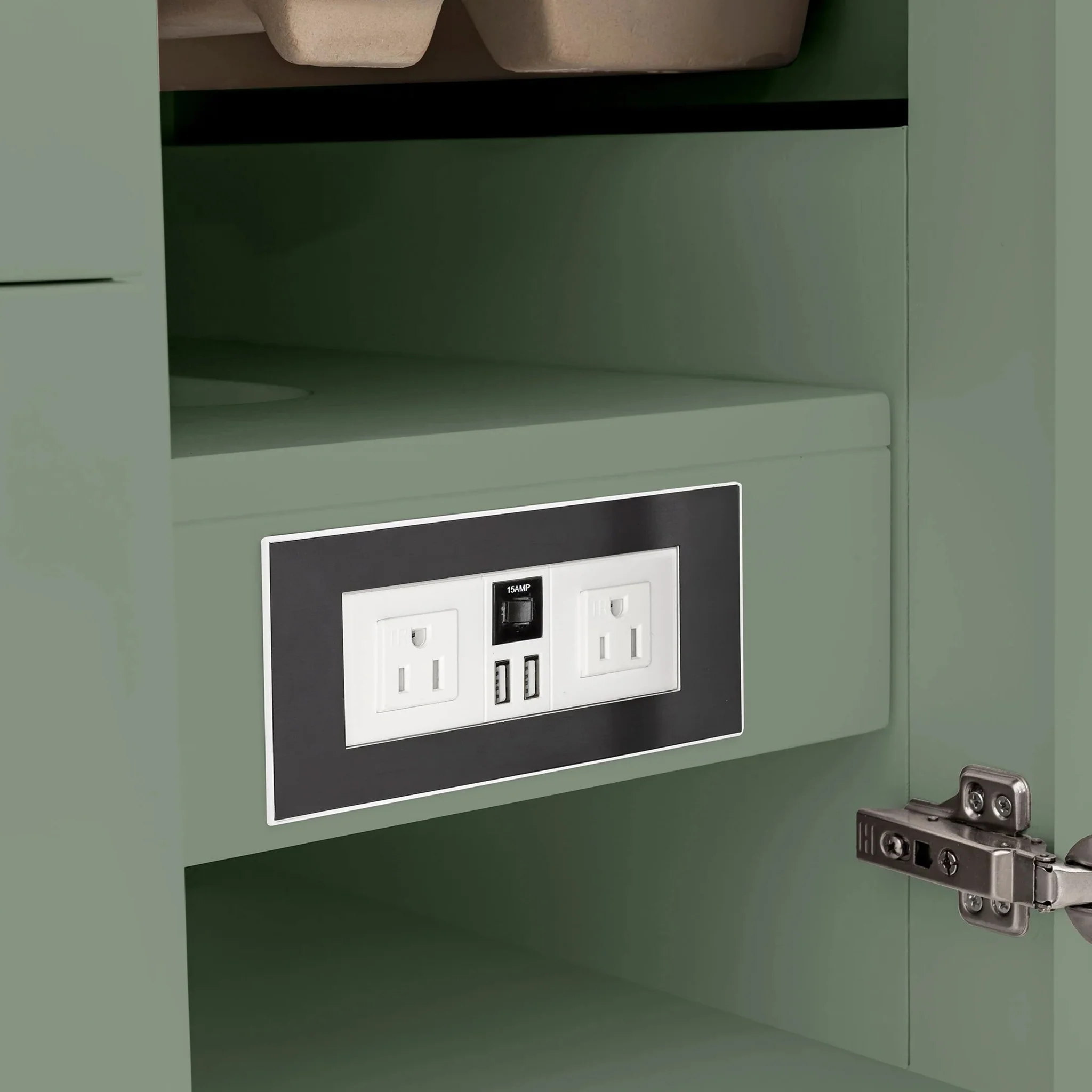 Bridgette 72" Double Vanity in Smokey Celadon with 3 cm White Zeus Quartz Top - Image 7