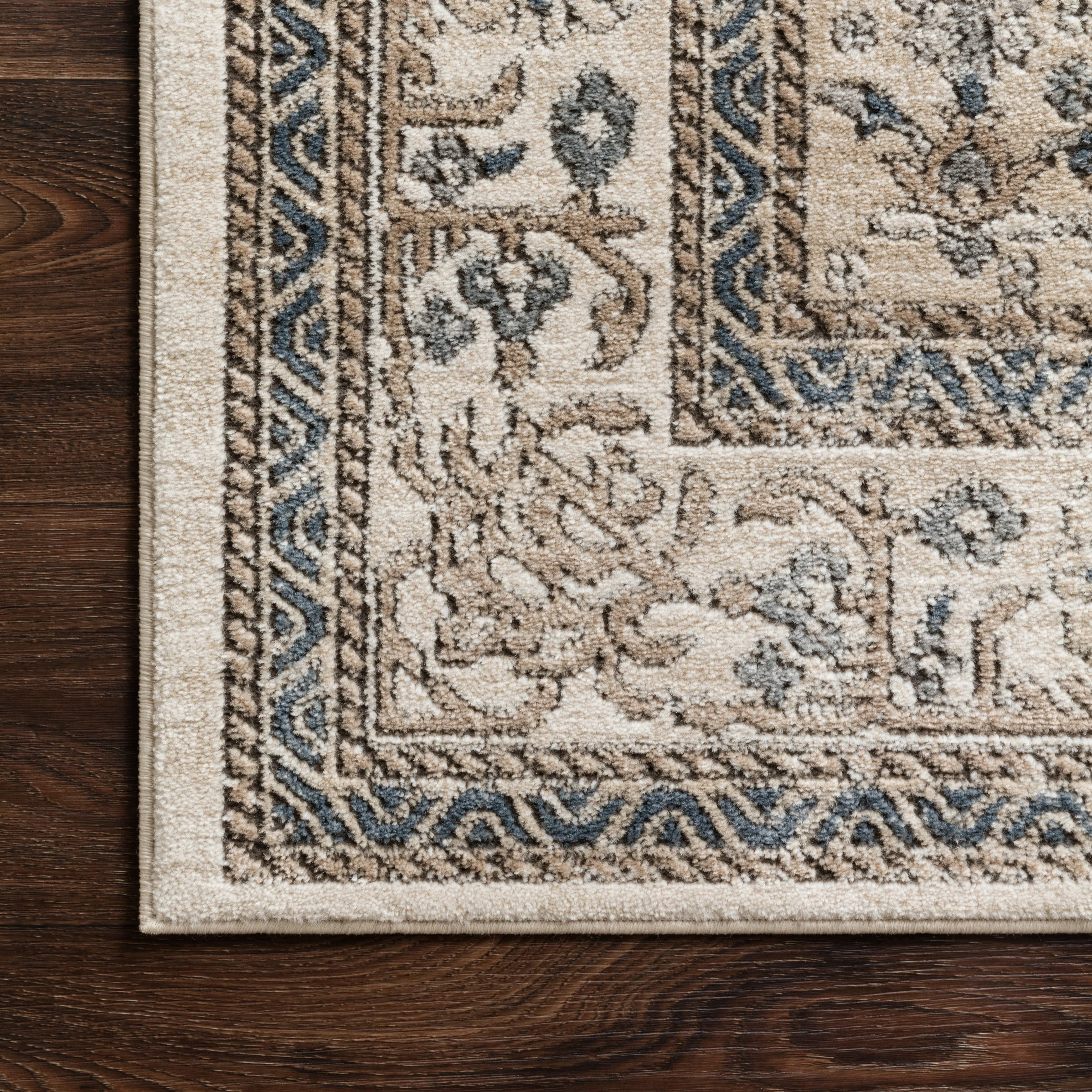 Charlise Rug in Natural / Navy - Image 3