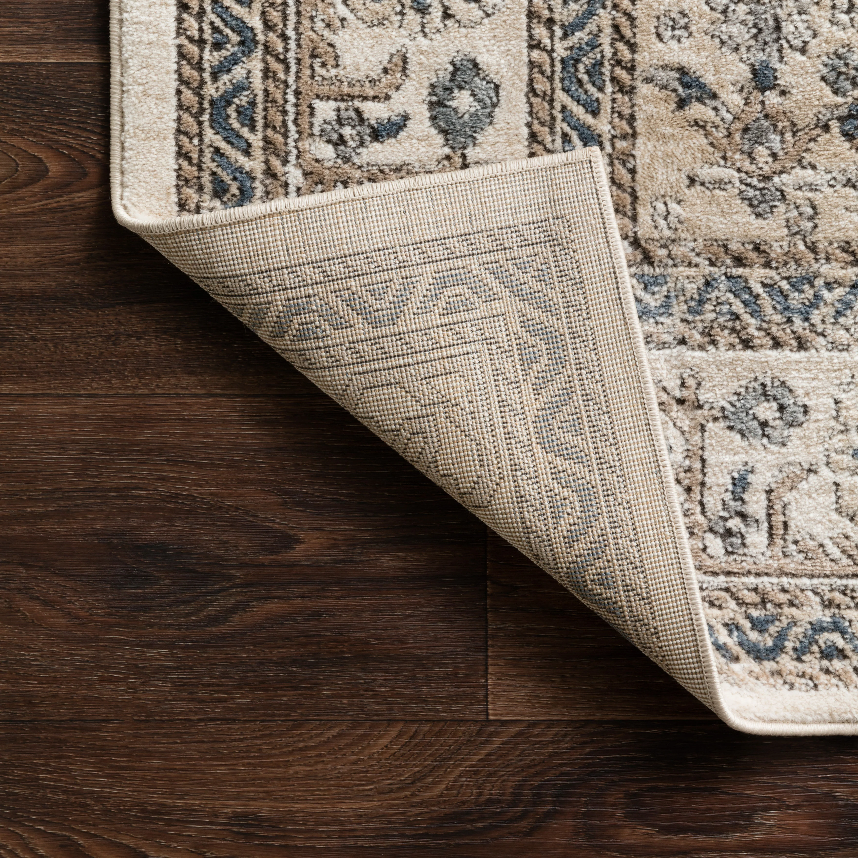 Charlise Rug in Natural / Navy - Image 4