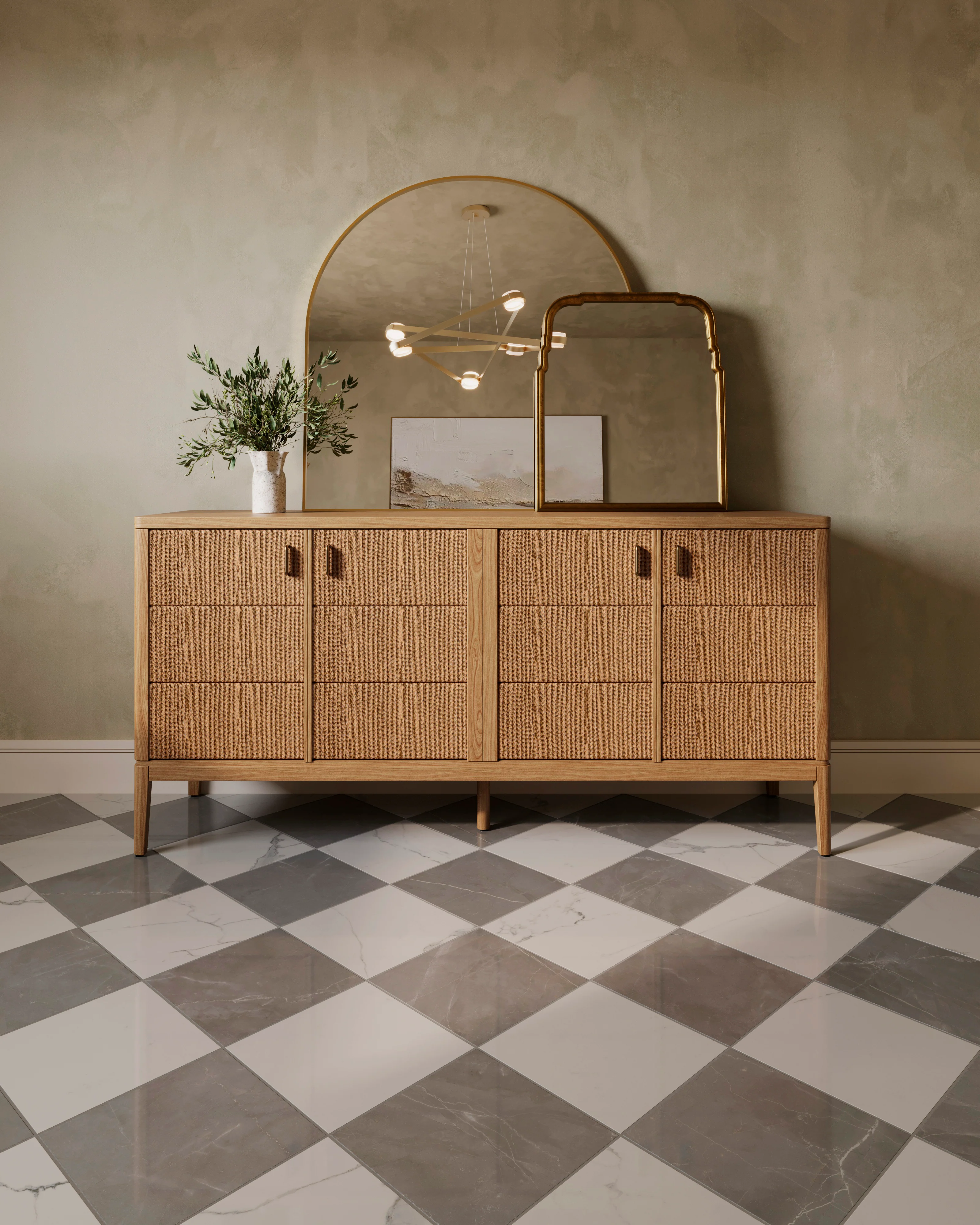 Clementine  Mirror in Antiqued Gold Leaf - Image 13