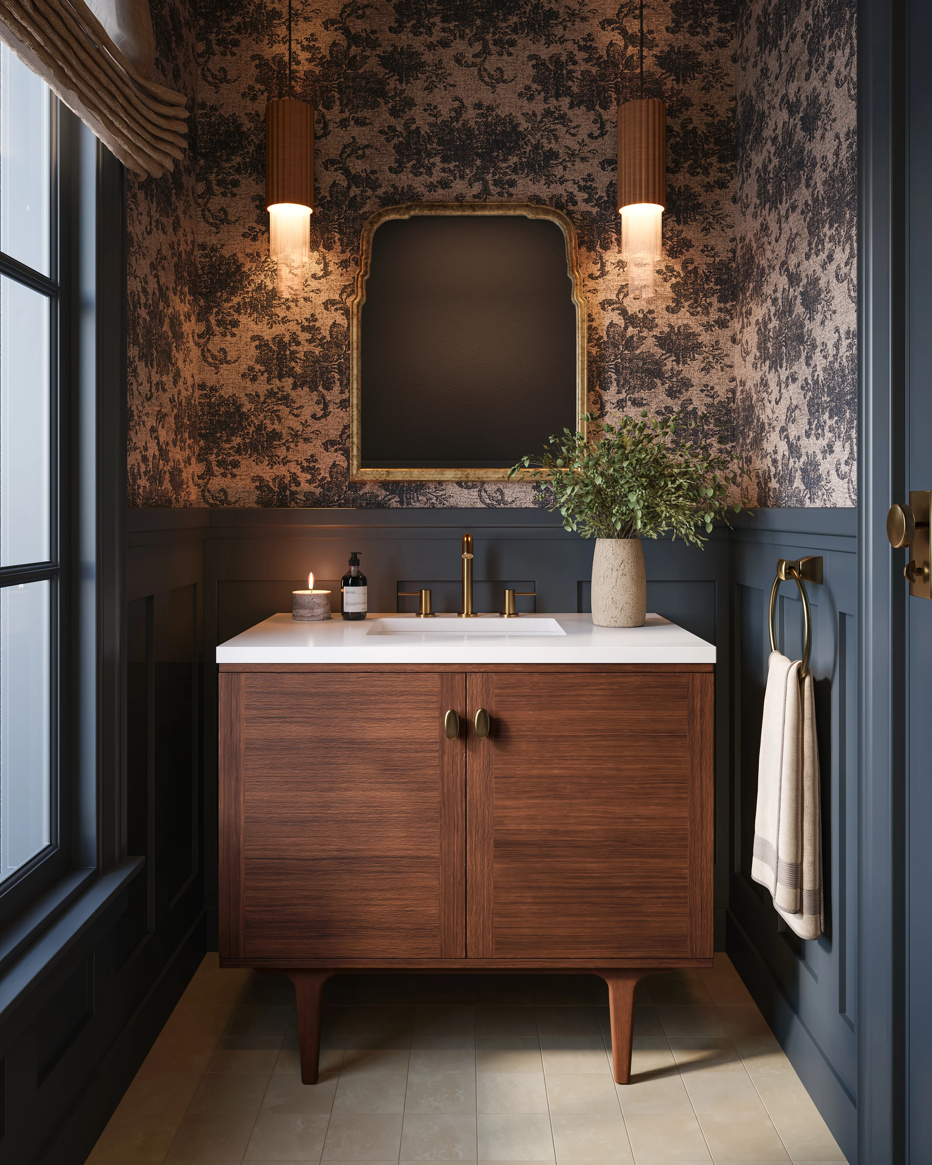 Clementine  Mirror in Antiqued Gold Leaf - Image 14