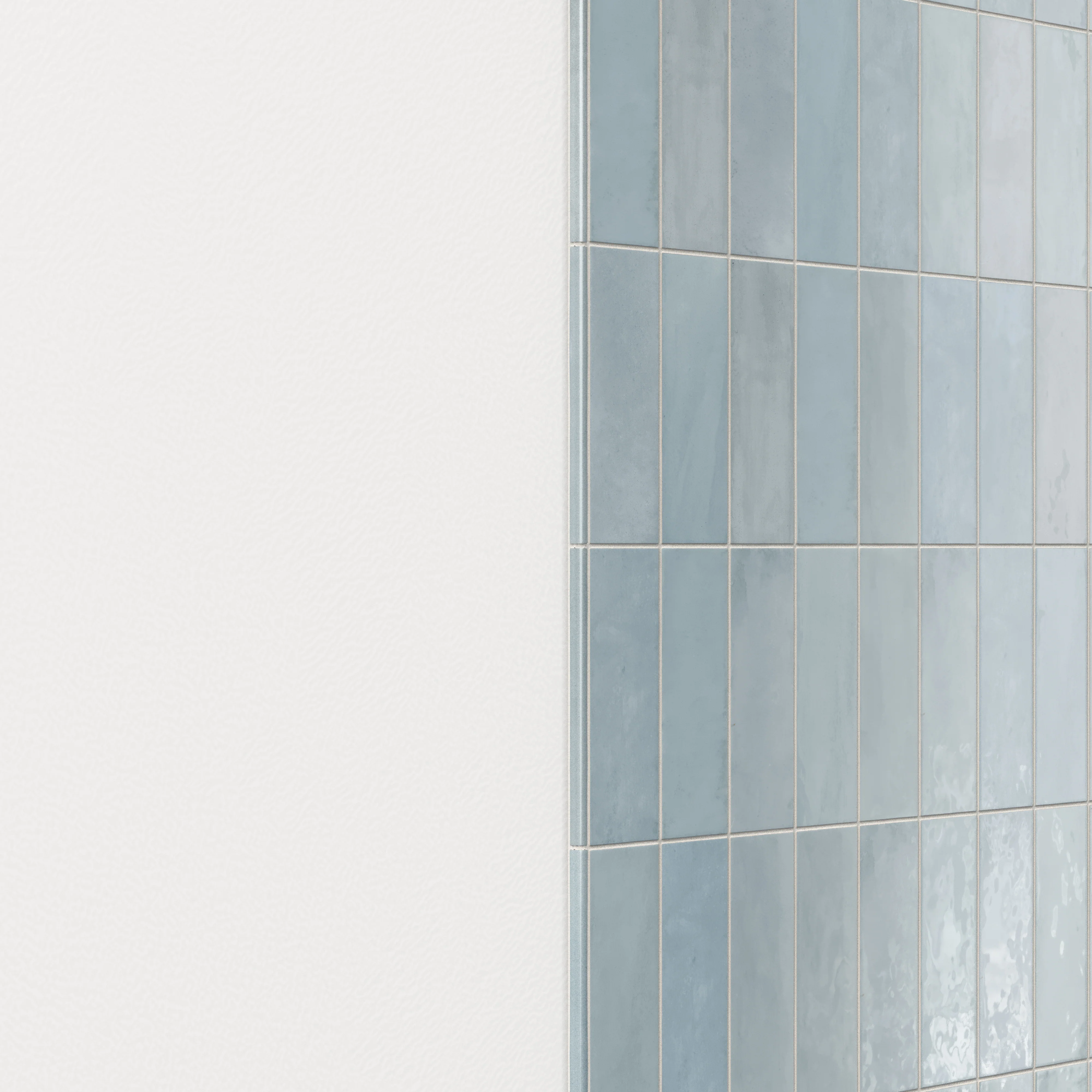 Cleo 0.43x6.3 Glossy Ceramic Rounded Edge Tile in Sky - Image 4