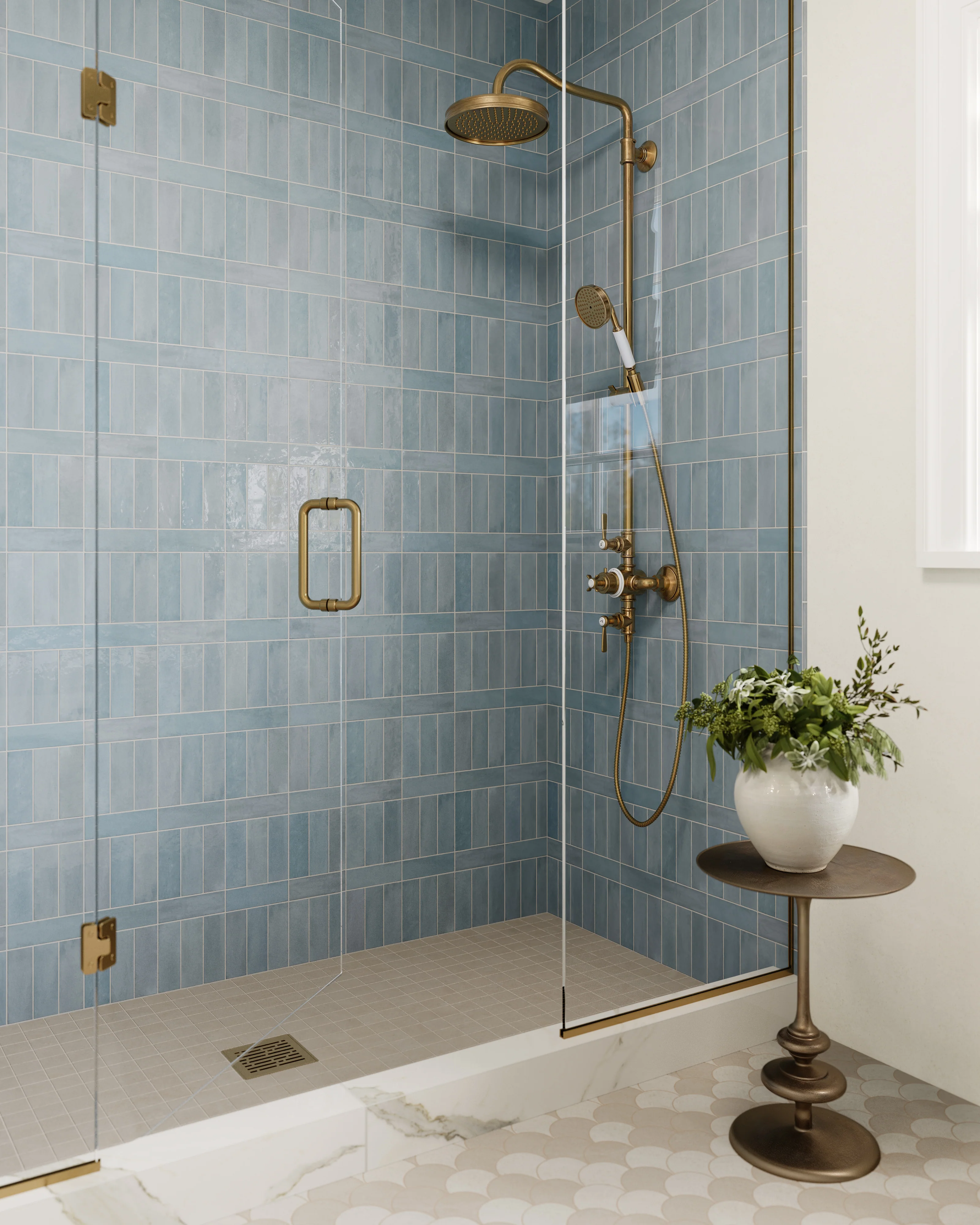 Cleo 2x6 Glossy Ceramic Tile in Sky - Image 10