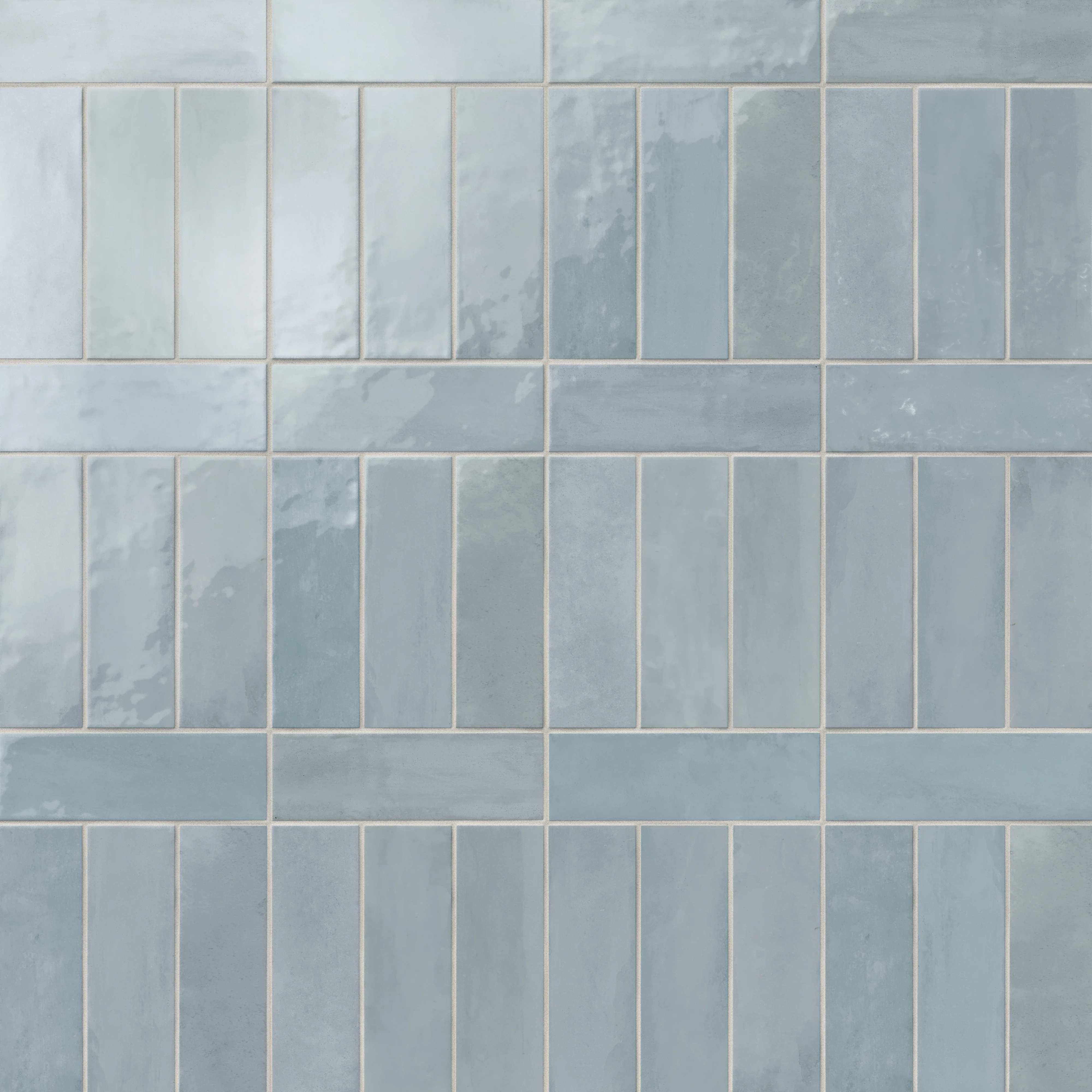Cleo 2x6 Glossy Ceramic Tile in Sky - Image 6