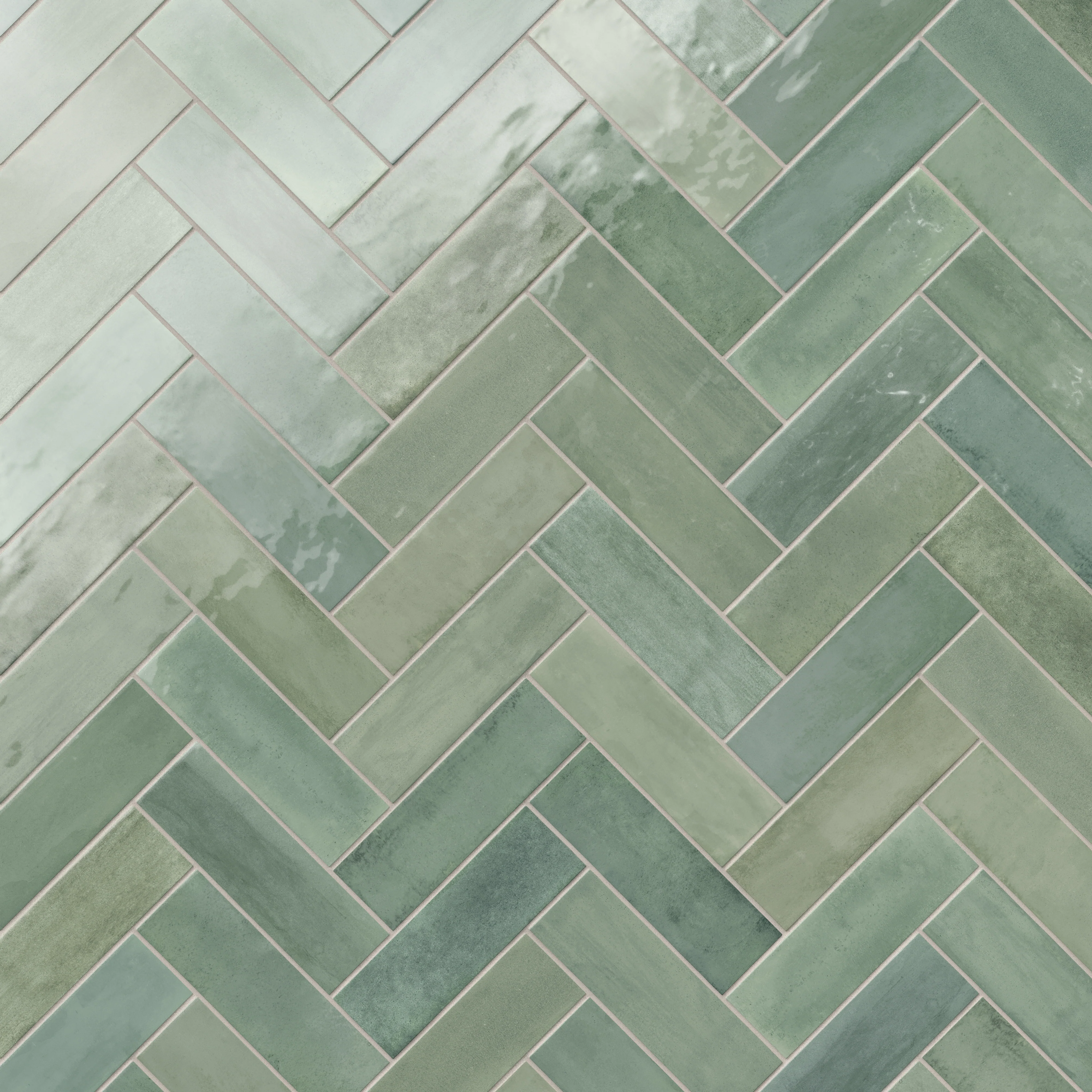 Cleo 2x6 Glossy Ceramic Tile in Sage - Image 10