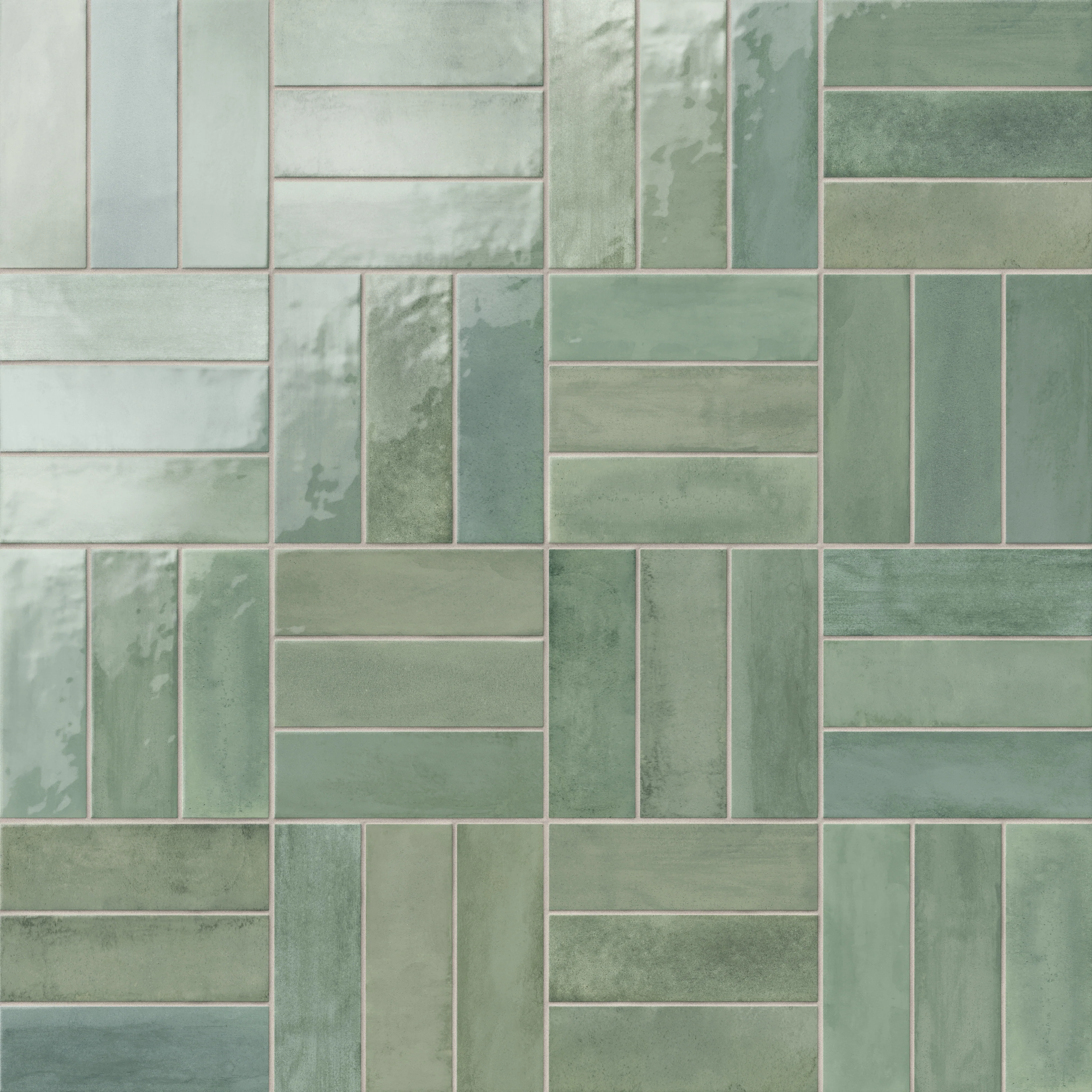 Cleo 2x6 Glossy Ceramic Tile in Sage - Image 8