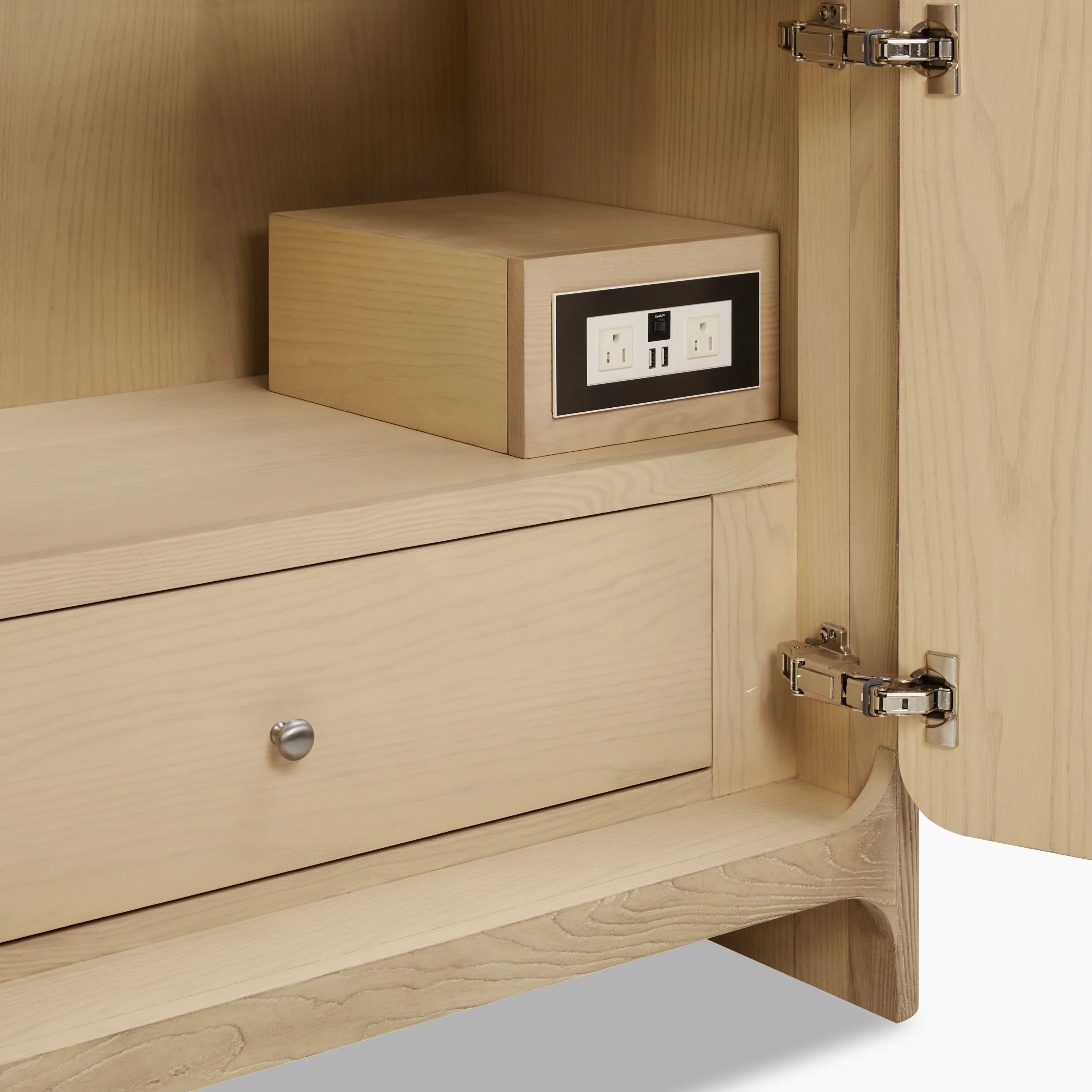 Colton 36" Single Vanity in Coastal Driftwood with 3 cm White Zeus Quartz Top - Image 5