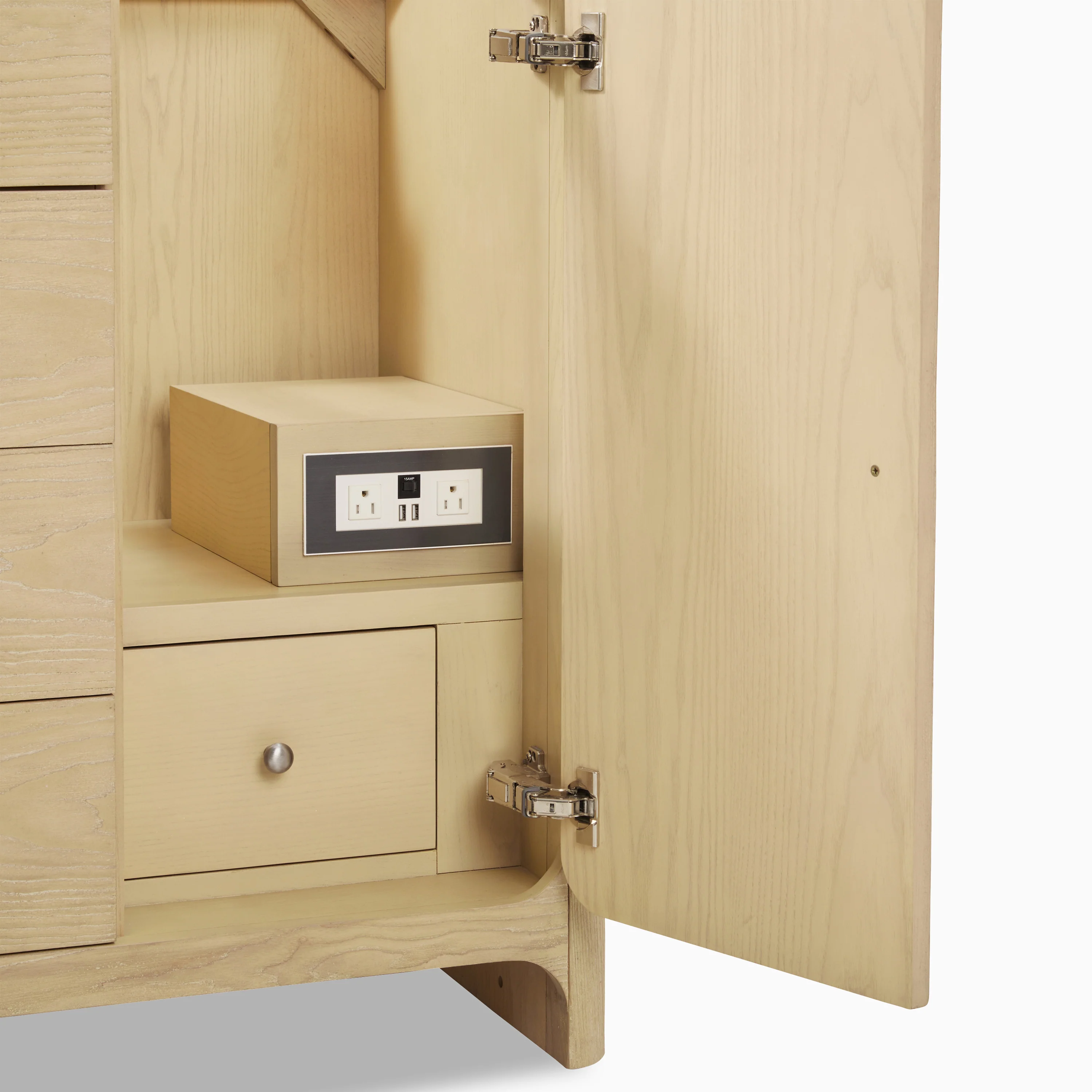 Colton 48" Single Vanity in Coastal Driftwood with 3 cm White Zeus Quartz Top - Image 5