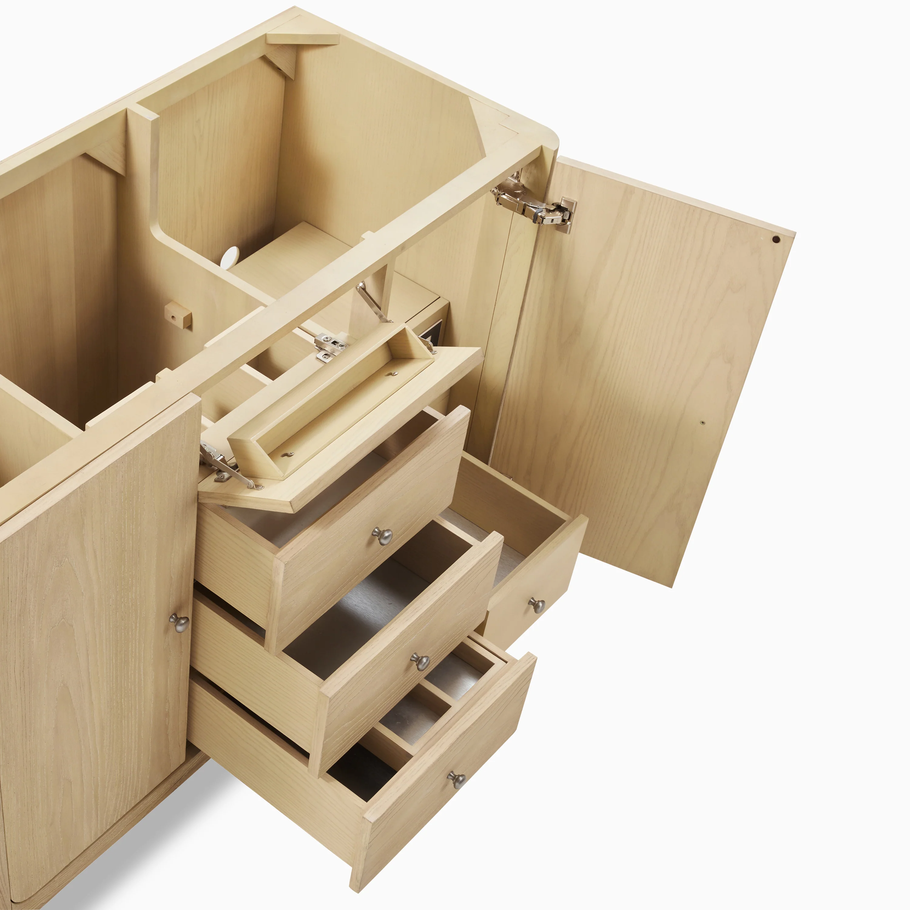 Colton 48" Single Vanity in Coastal Driftwood with 3 cm White Zeus Quartz Top - Image 6