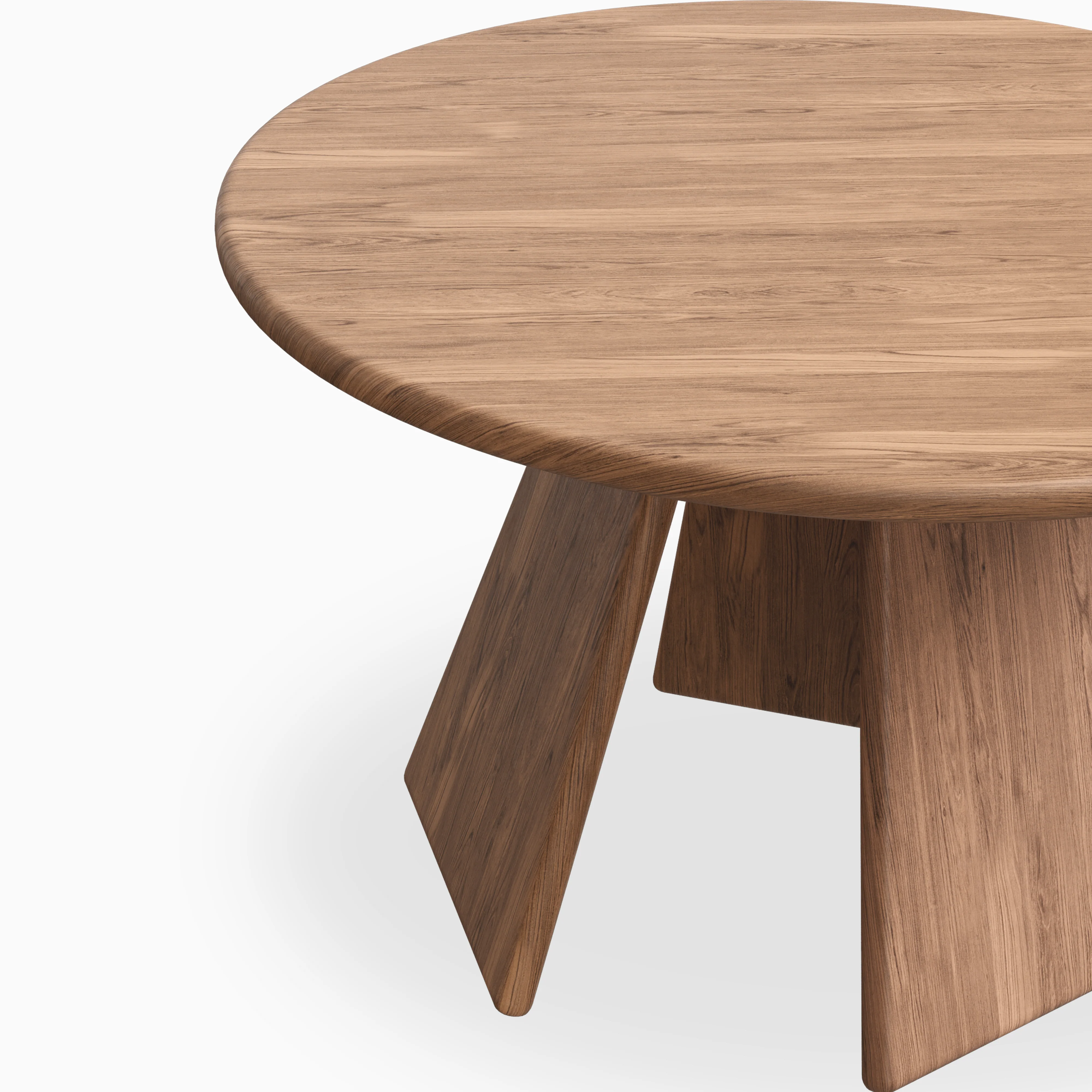 Corentin Walnut Round Dining Table in Matte, 48" - Image 4