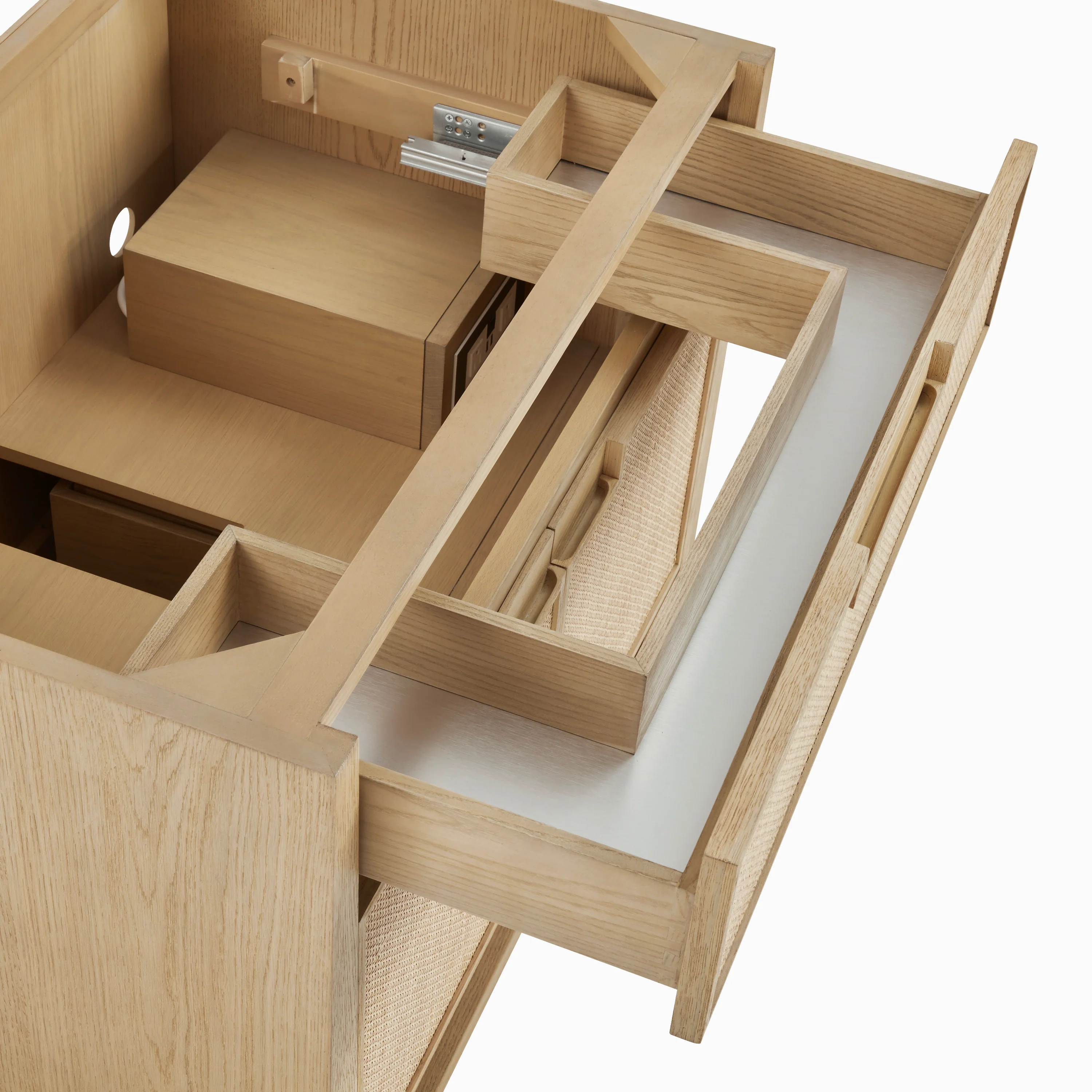 Delilah 36" Single Vanity in Seaside Oak with 3 cm White Zeus Quartz Top - Image 8