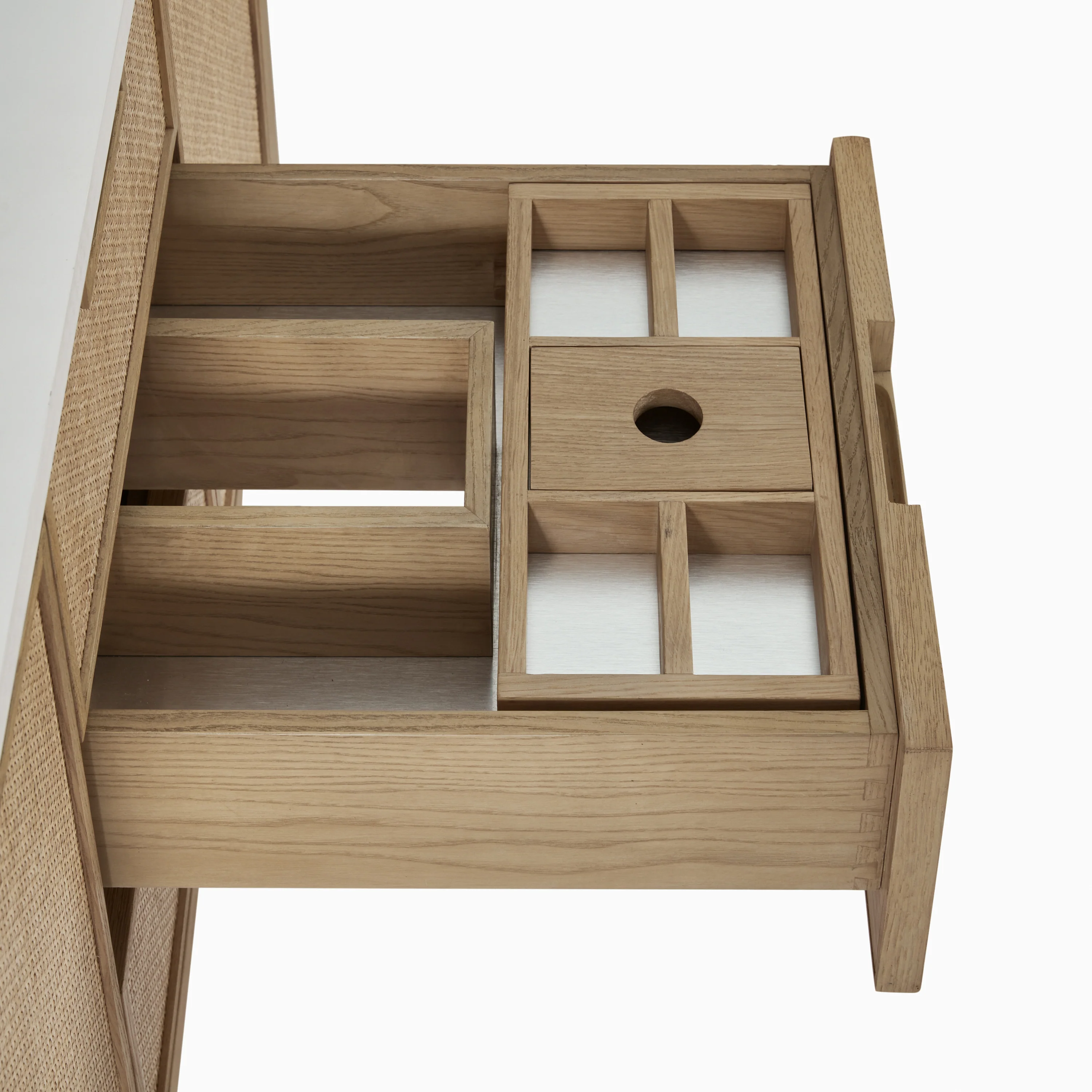 Delilah 48" Single Vanity in Seaside Oak with 3 cm White Zeus Quartz Top - Image 10