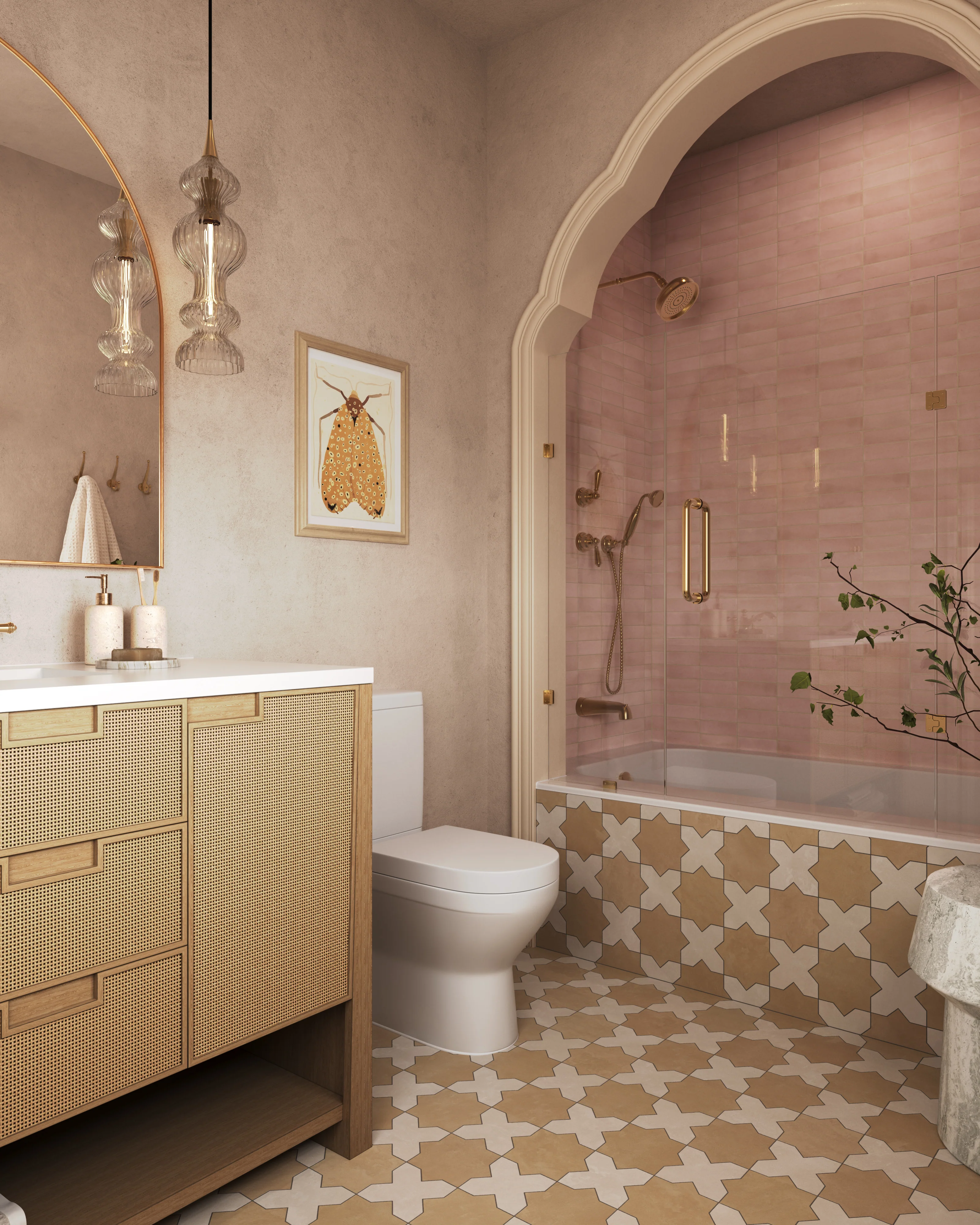 Delilah 48" Single Vanity in Seaside Oak with 3 cm White Zeus Quartz Top - Image 12