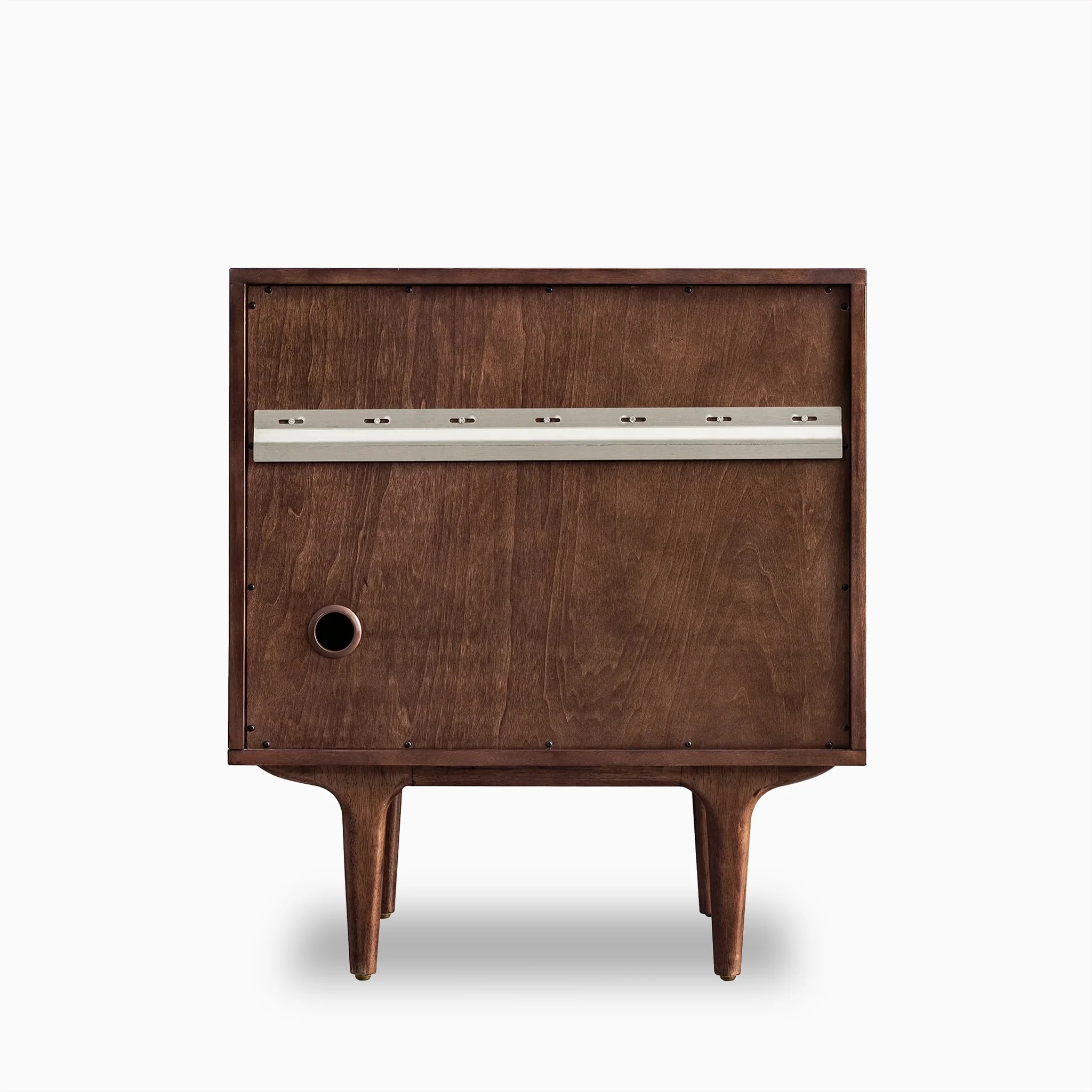 Demi 30" Single Vanity in Mid-Century Walnut with 3 cm White Zeus Quartz Top - Image 6