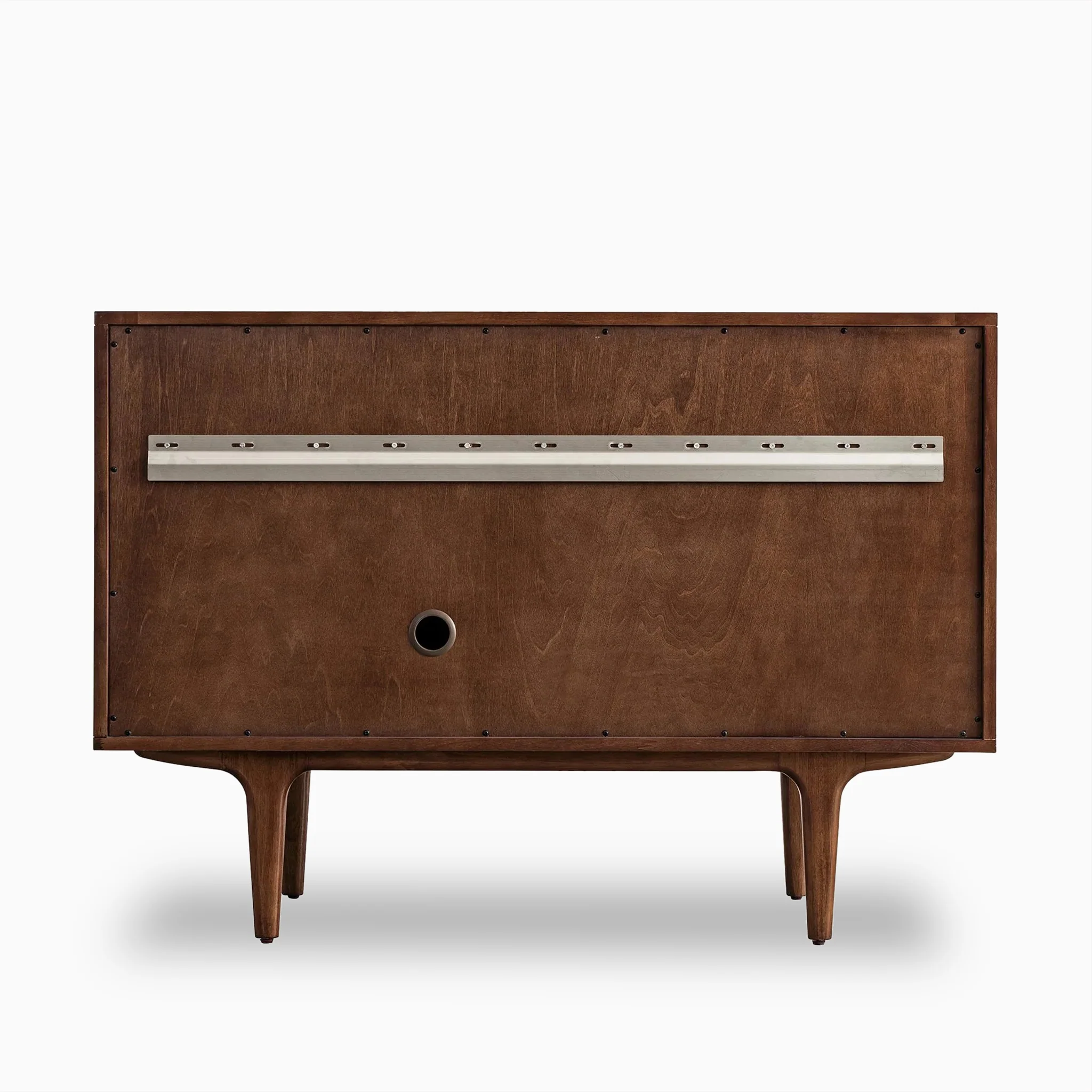 Demi 48" Single Vanity in Mid-Century Walnut with 3 cm White Zeus Quartz Top - Image 4