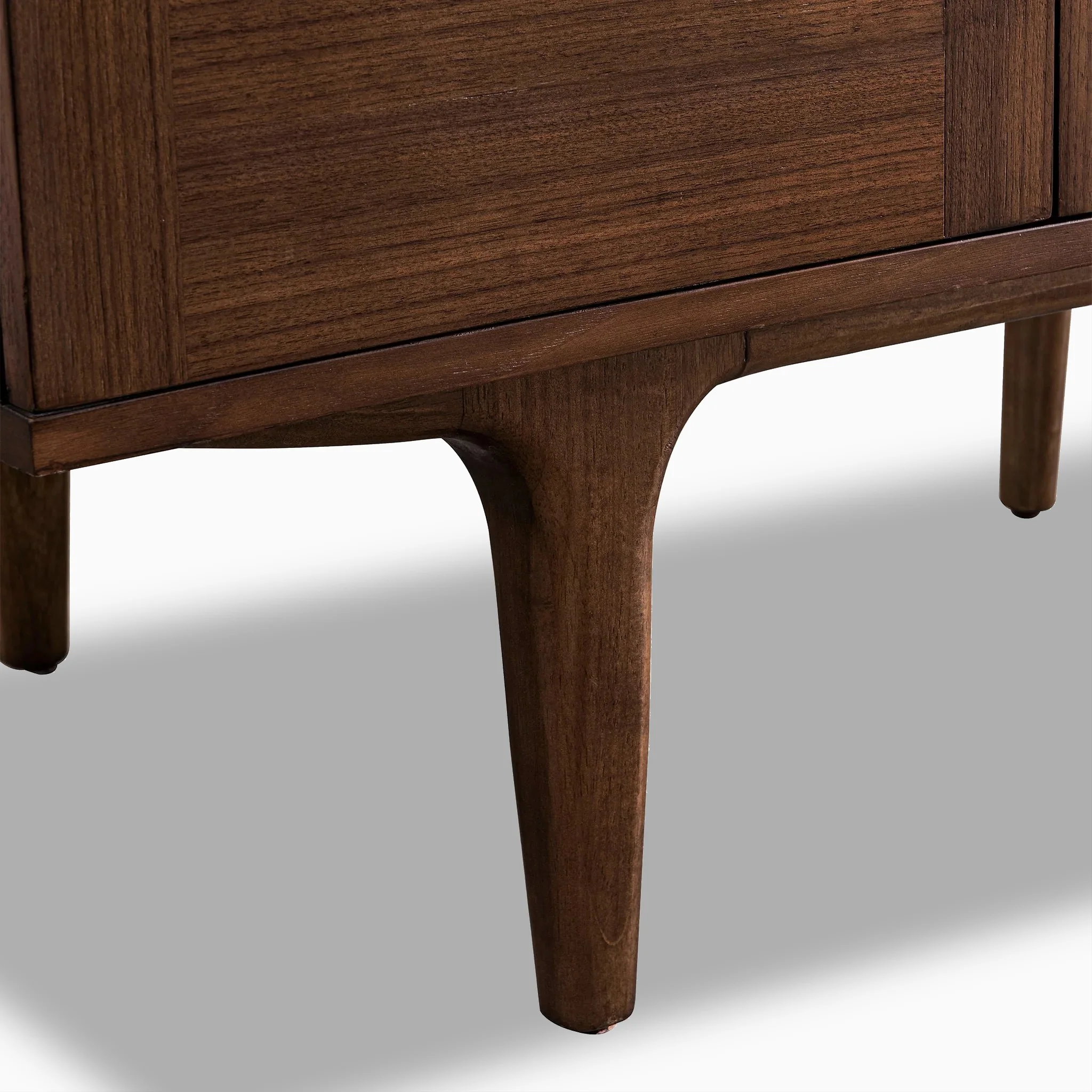 Demi 48" Single Vanity in Mid-Century Walnut with 3 cm White Zeus Quartz Top - Image 5