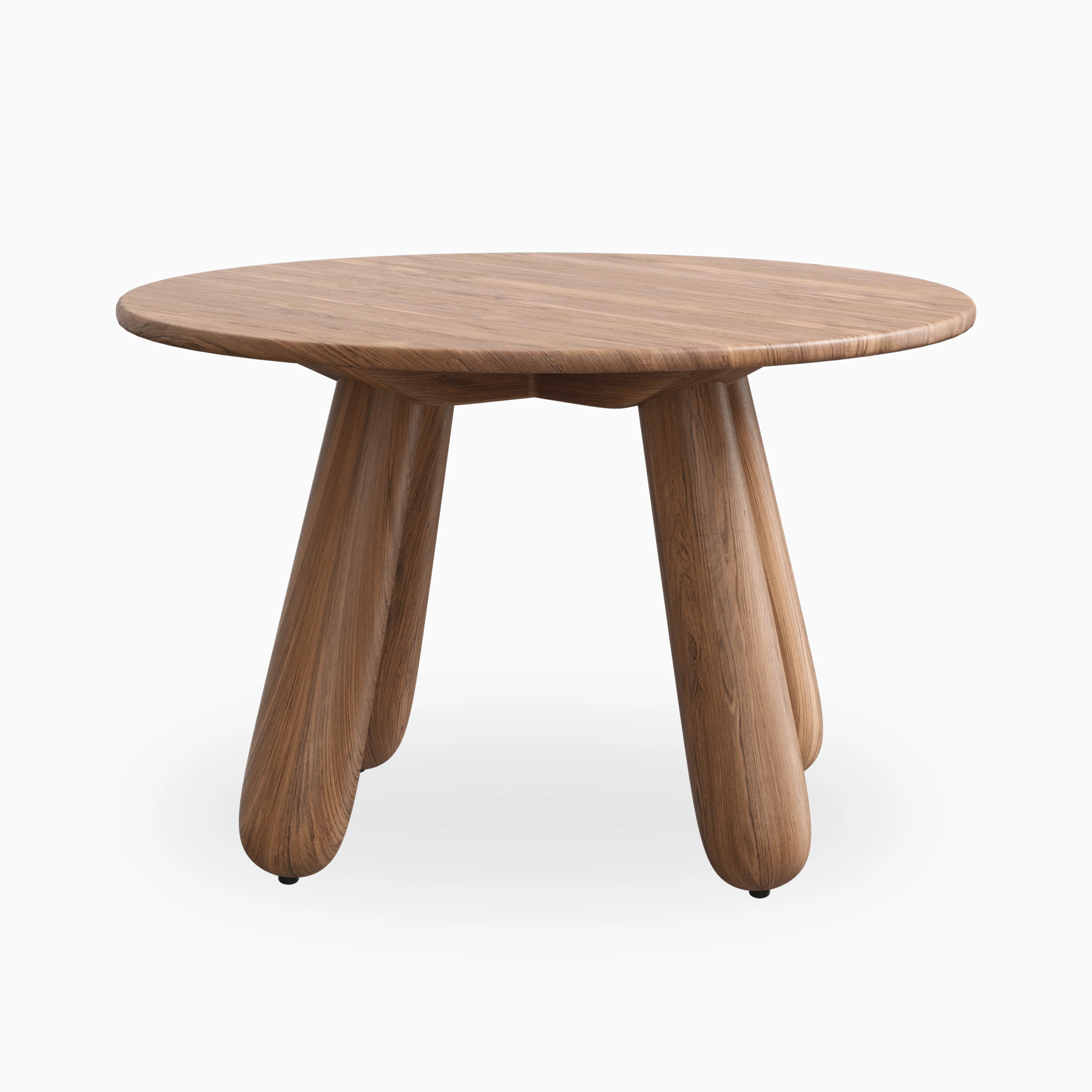 Dorien Walnut Round Dining Table in Matte, 48" - Image 3