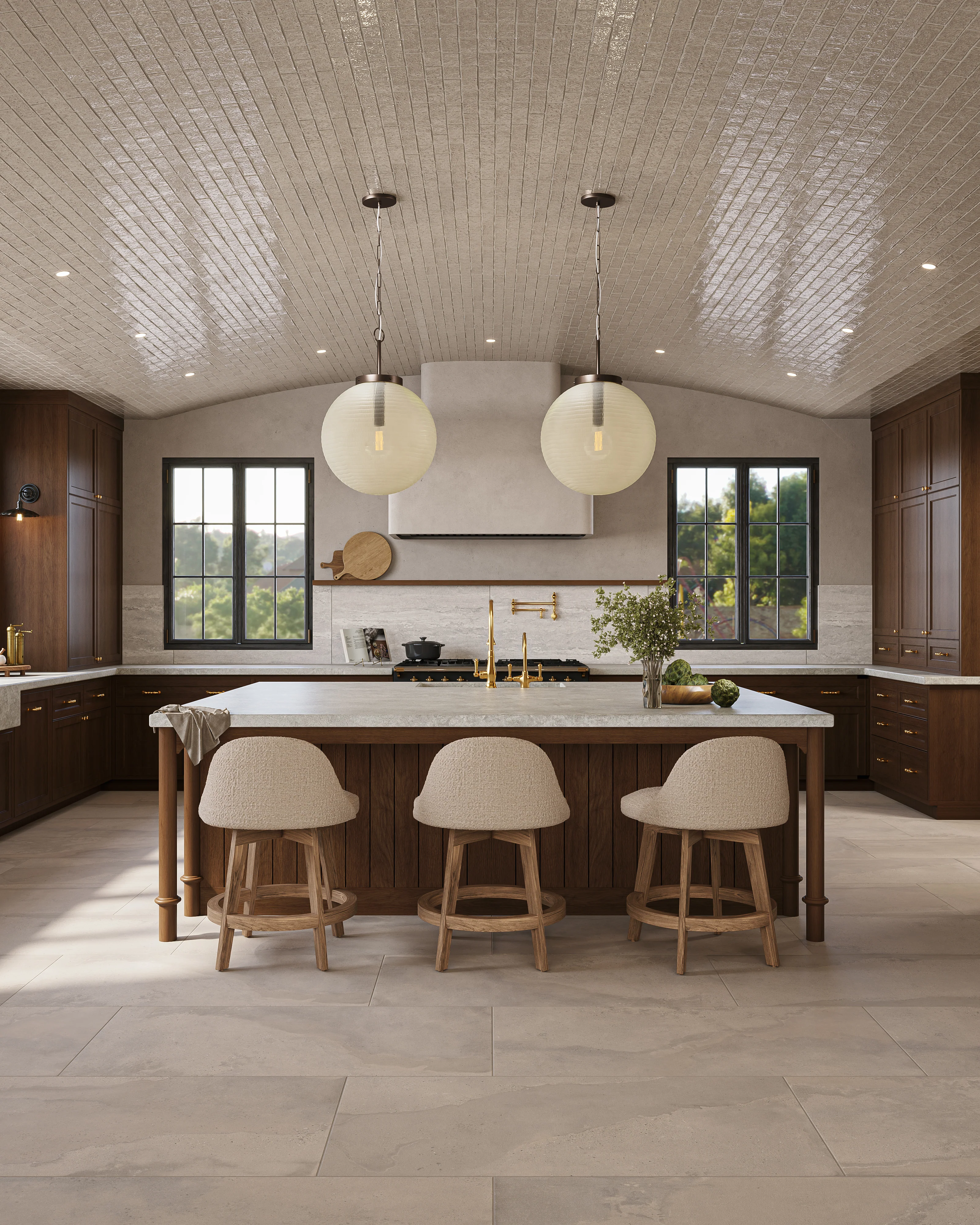 Elias 2x8 Glossy Brick Tile in Champagne - Image 9