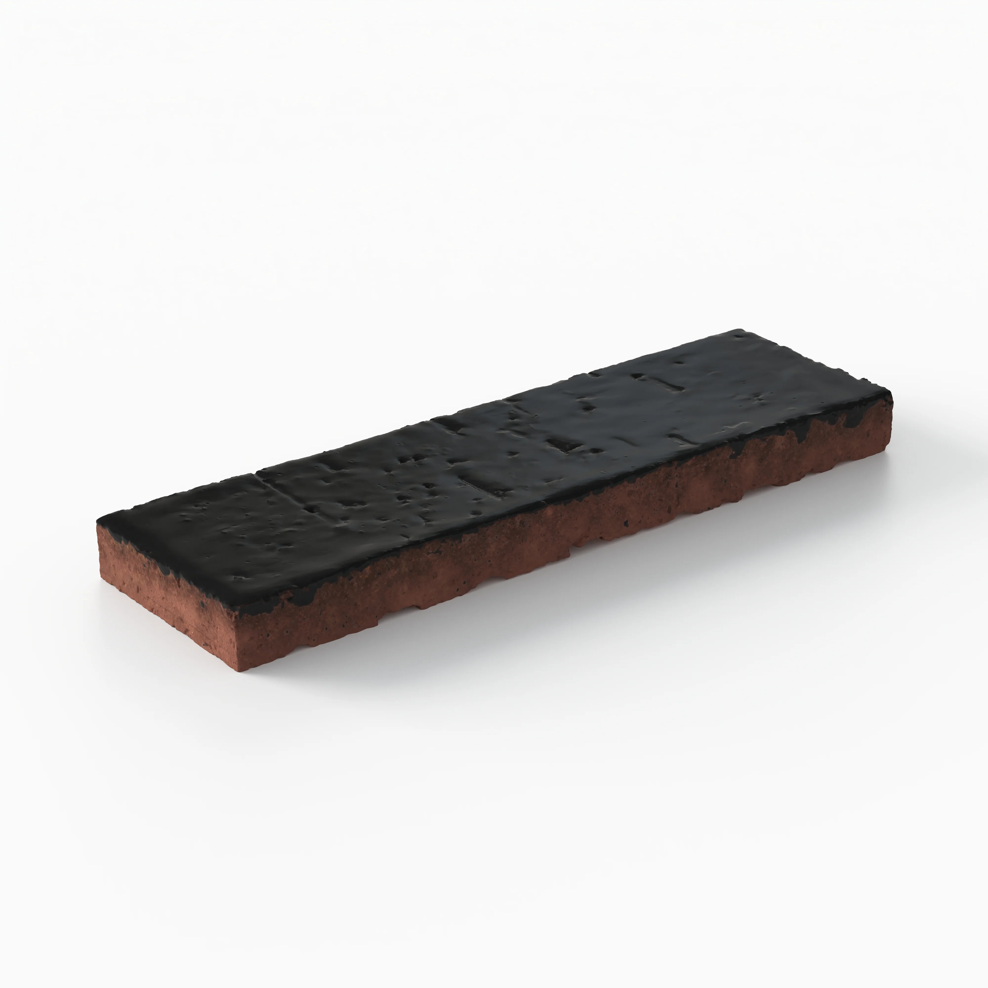 Elias 2x8 Glossy Brick Tile in Charcoal - Image 4