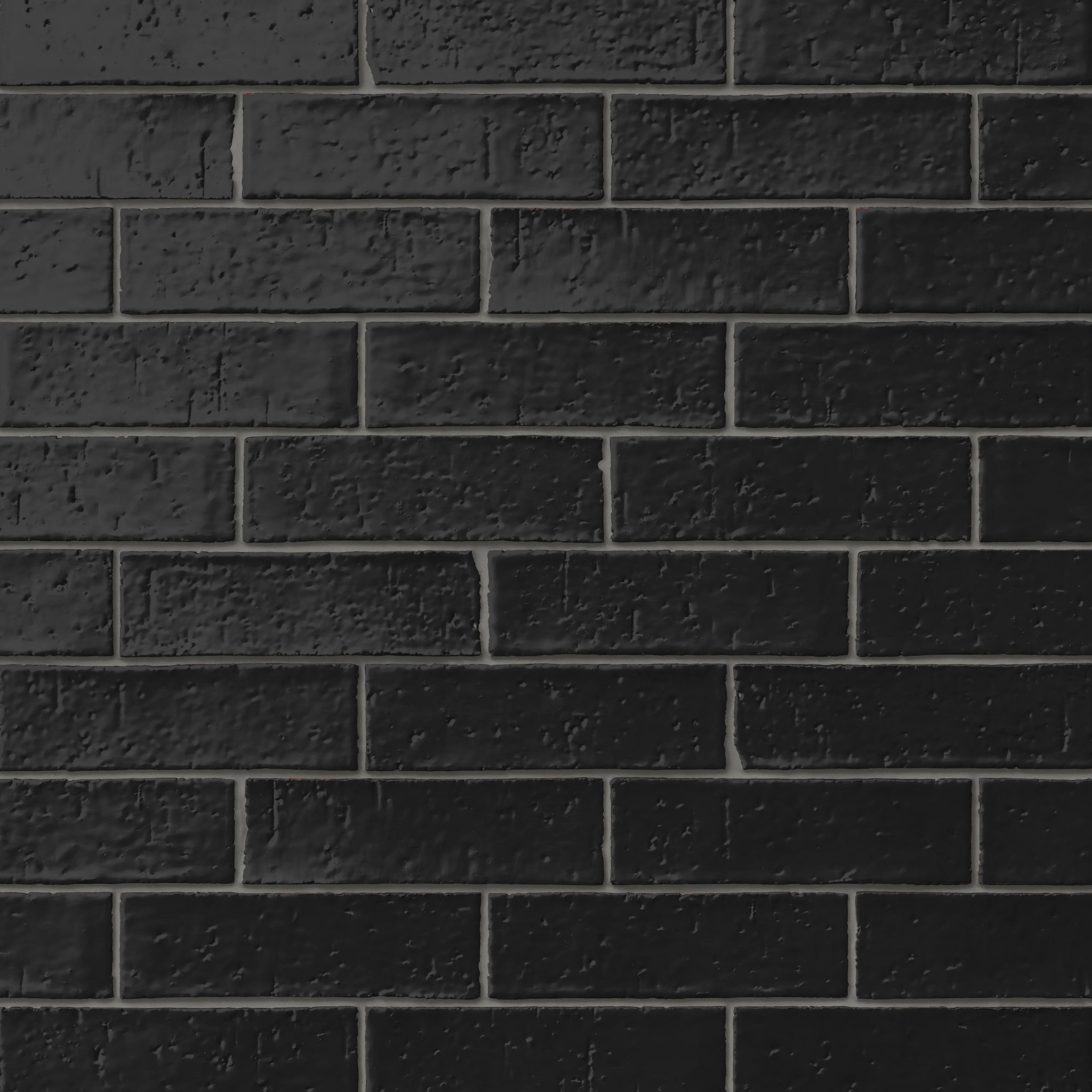 Elias 2x8 Glossy Brick Tile in Charcoal - Image 5