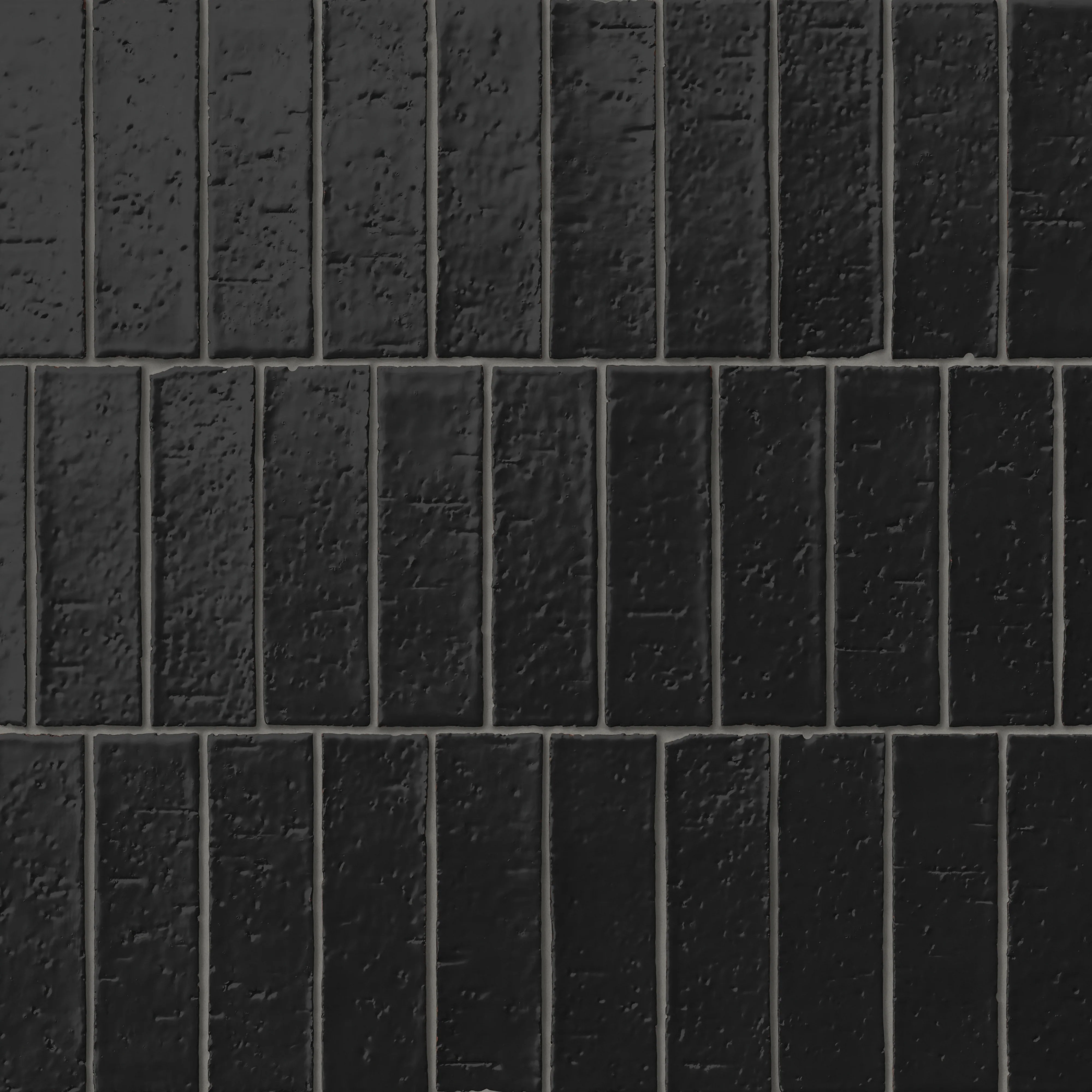 Elias 2x8 Glossy Brick Tile in Charcoal - Image 6