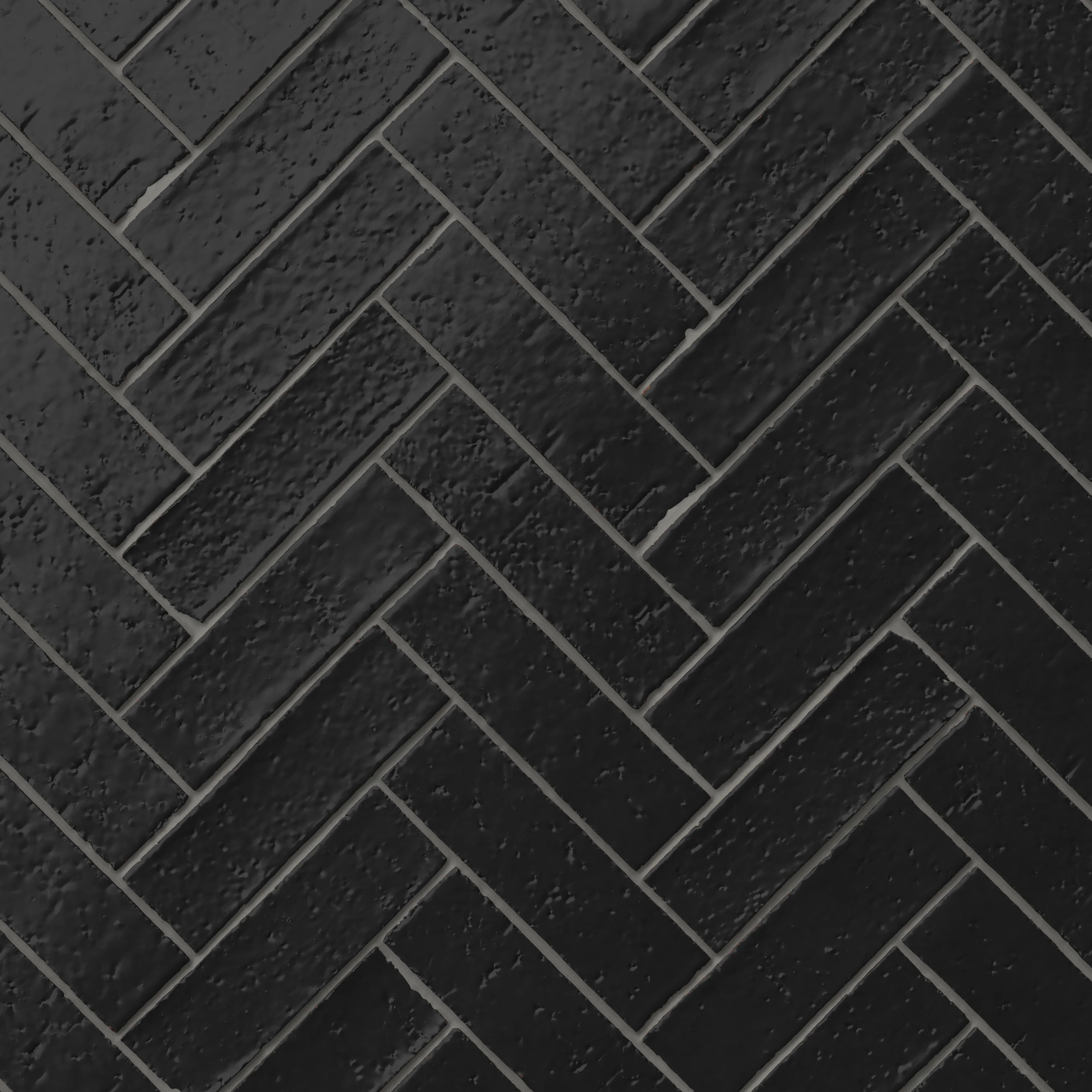 Elias 2x8 Glossy Brick Tile in Charcoal - Image 7