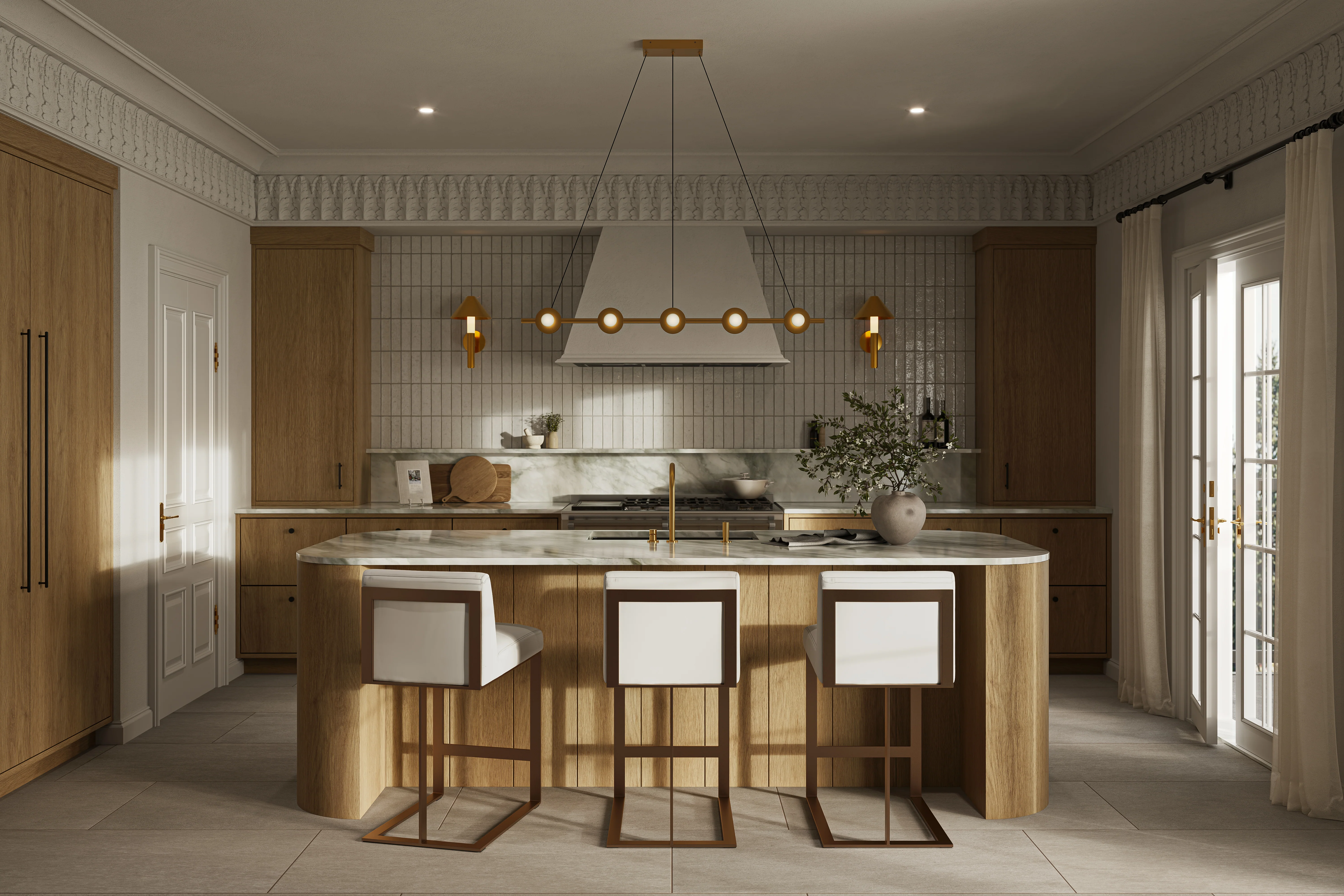 Elias 2x8 Glossy Brick Tile in Snowflake - Image 9