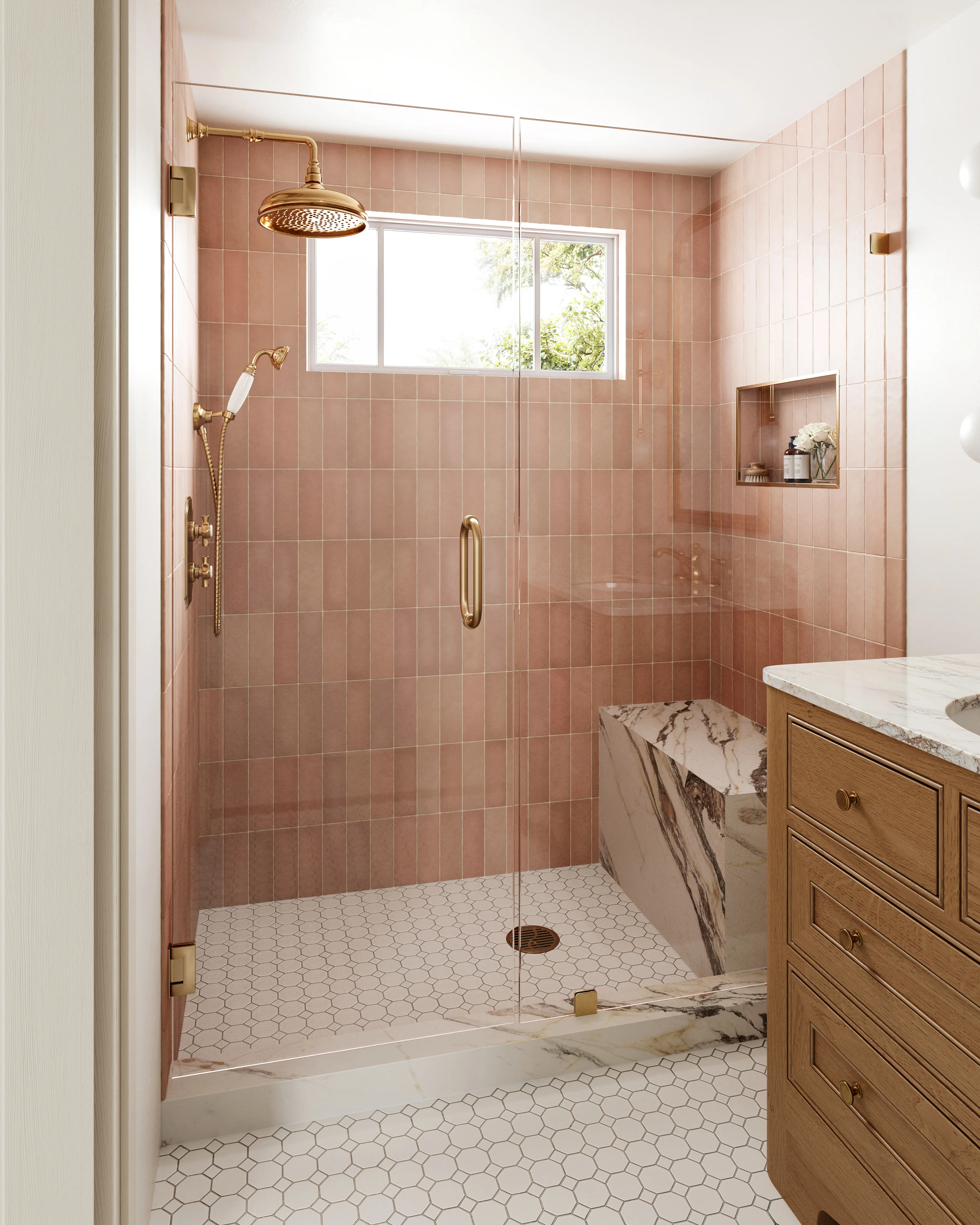 Ellie 2.5x8 Matte Ceramic Tile in Blush - Image 13