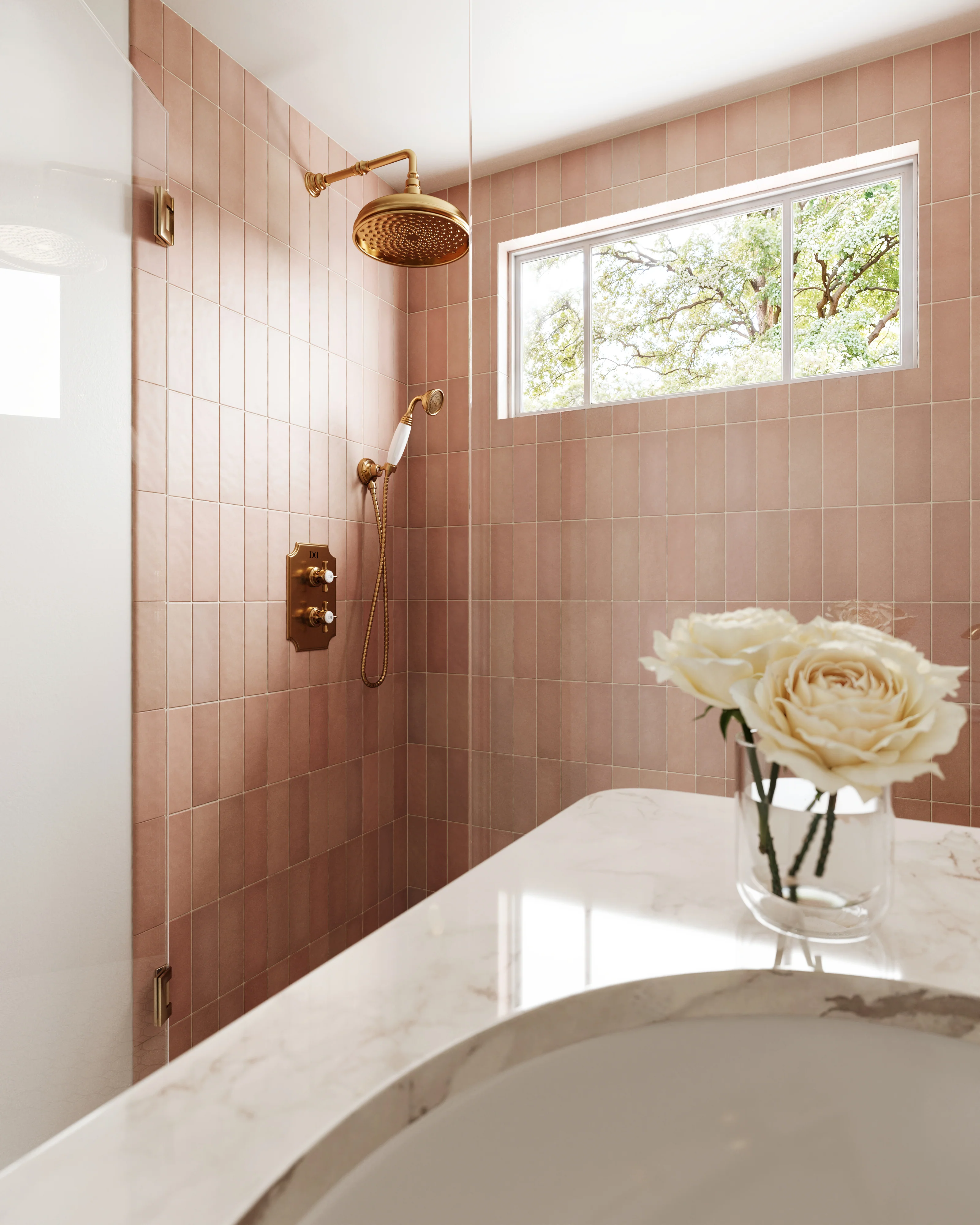 Ellie 2.5x8 Matte Ceramic Tile in Blush - Image 14