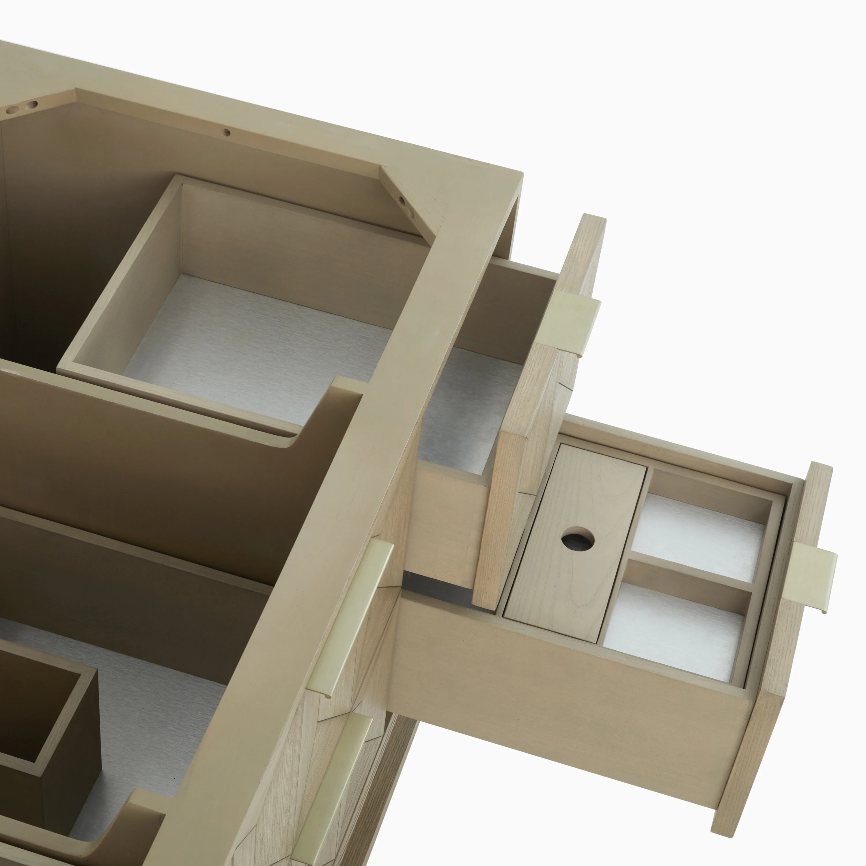 Gwen 48" Single Vanity in Pebble Oak with 3 cm White Zeus Quartz Top - Image 7